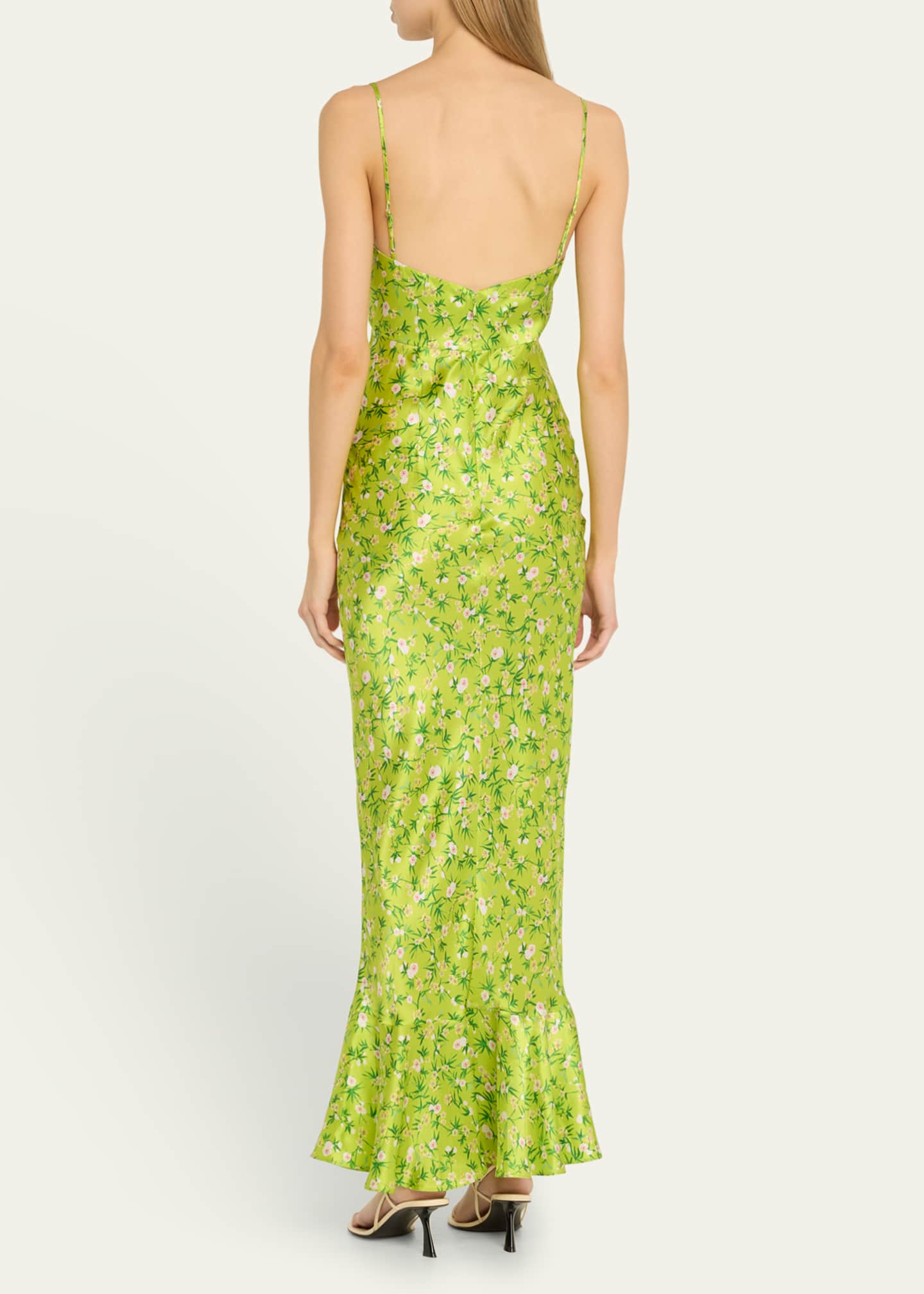Saloni Mimi B Satin Dress Image 3 of 5