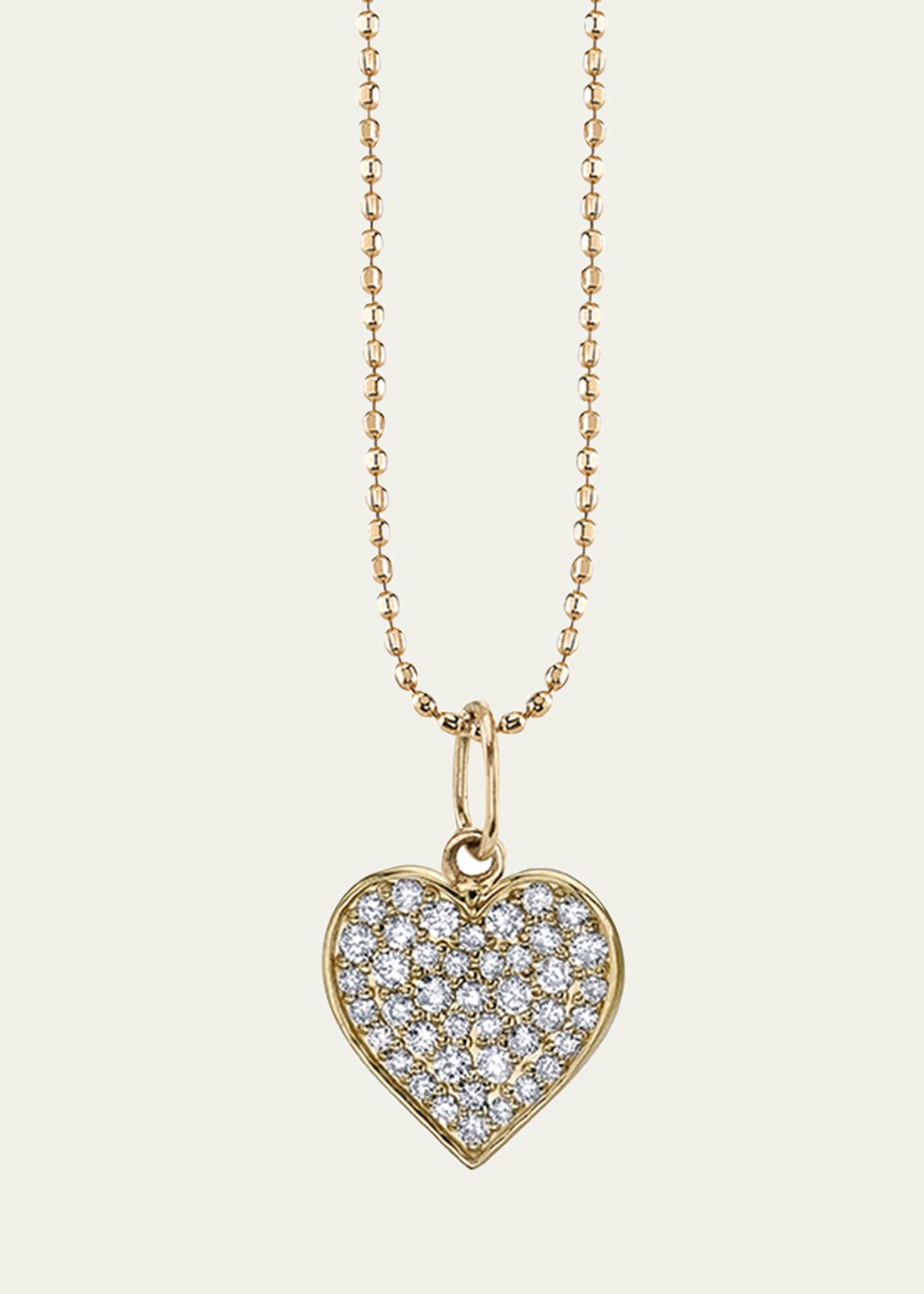 Sydney Evan 14K Yellow Gold Diamond Heart Pendant Necklace, 18"L