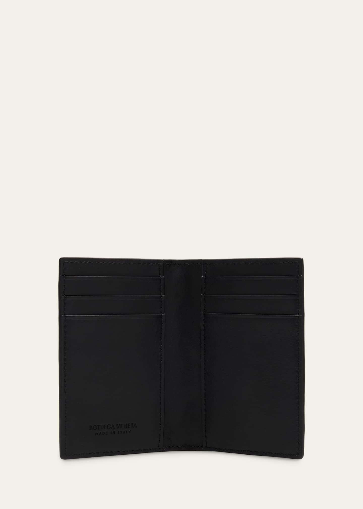 Bottega Veneta Men's Portacard Woven Leather Card Case - Bergdorf