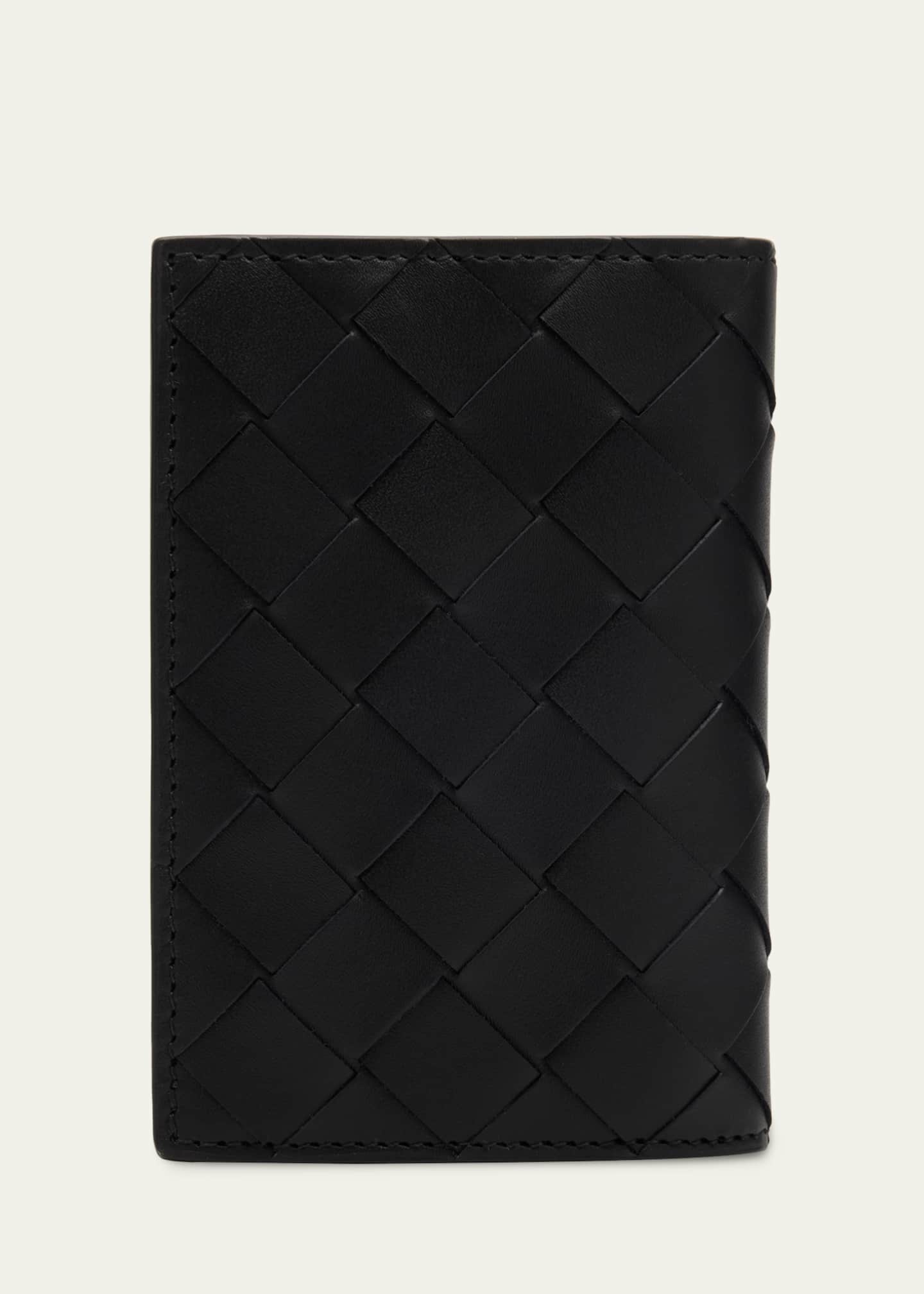 Bottega Veneta ケース　黒 Bottega Veneta Men's Portacard Woven Leather Card Case - Bergdorf