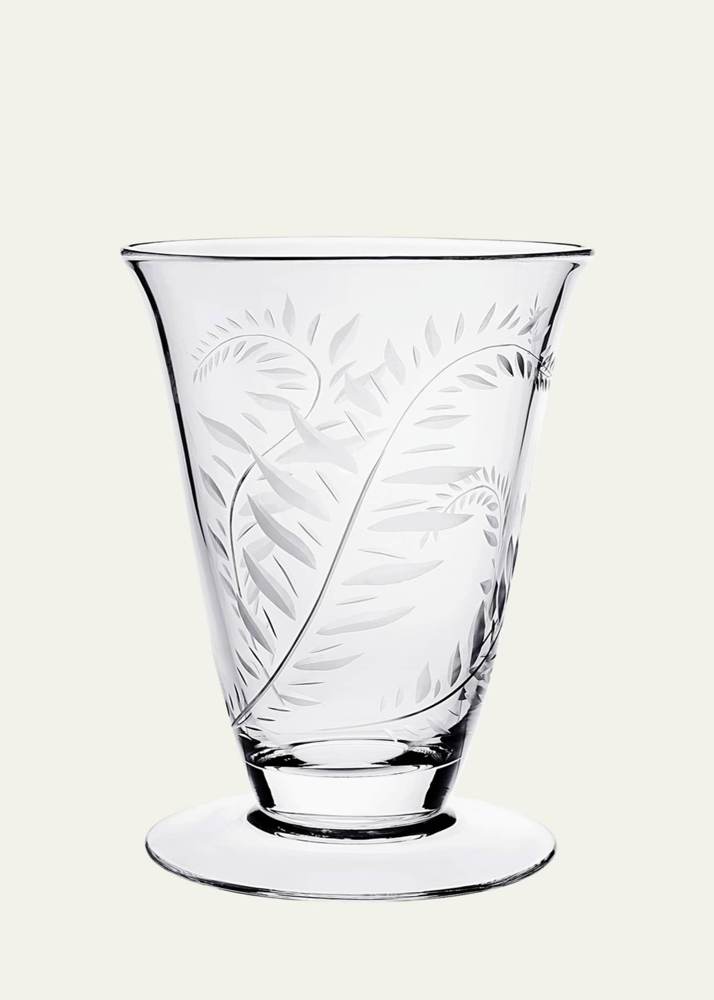 William Yeoward Crystal Jasmine Footed Vase, 11"