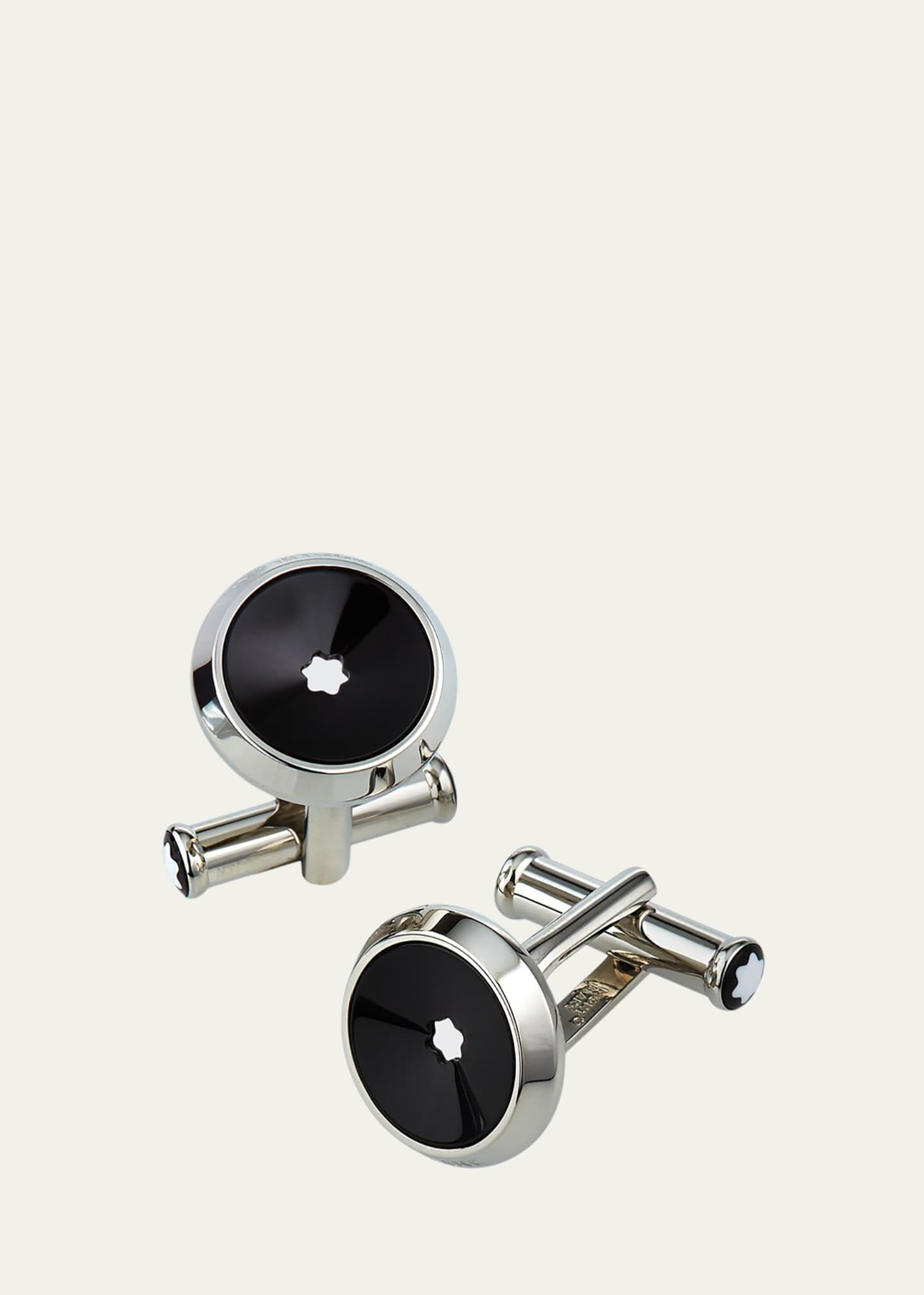 Montblanc Men's Steel %26 Precious Resin Star Cufflinks - Bergdorf
