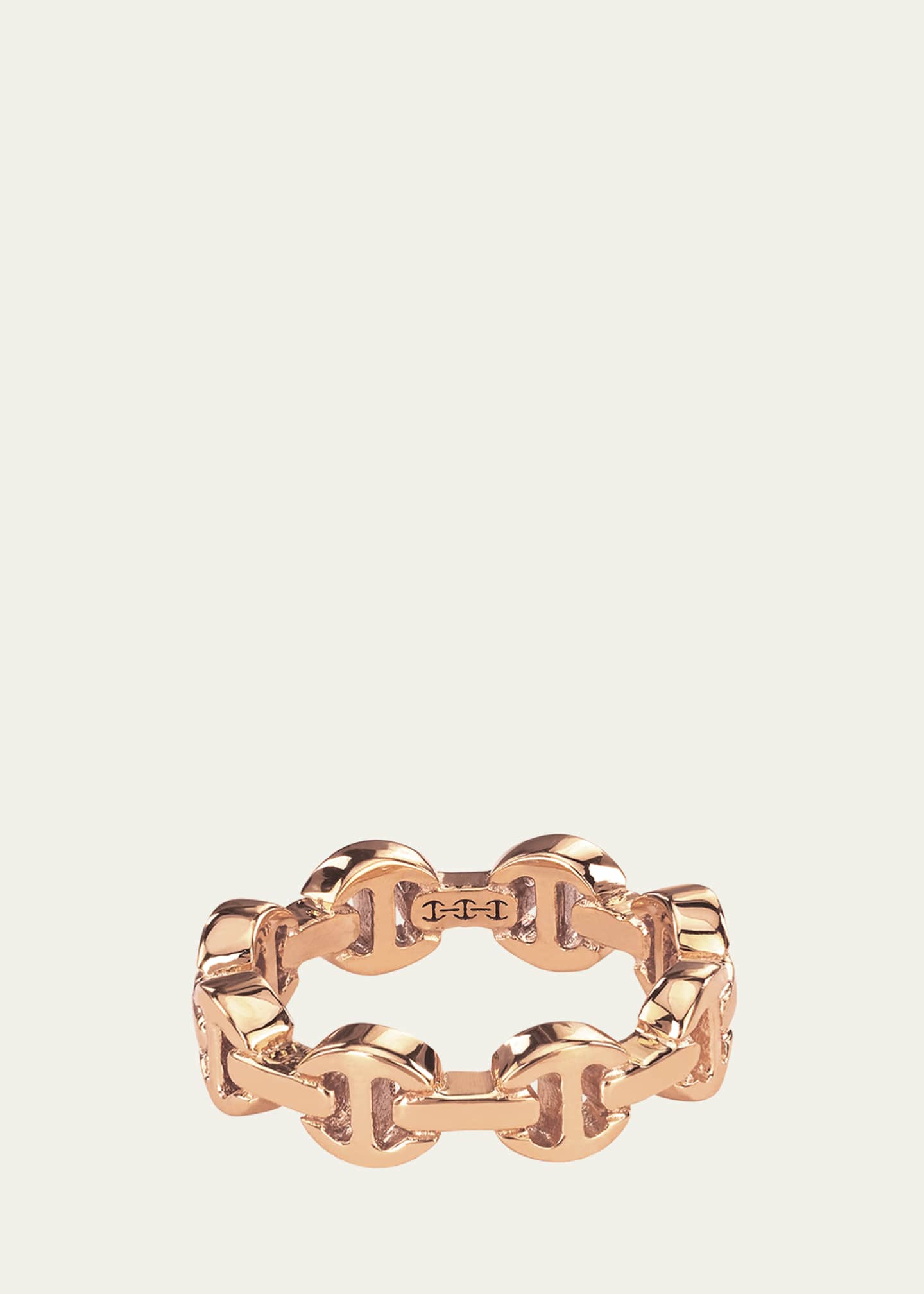 Hoorsenbuhs Dame Tri-Link Ring in 18k Rose Gold, Size 6 and 9