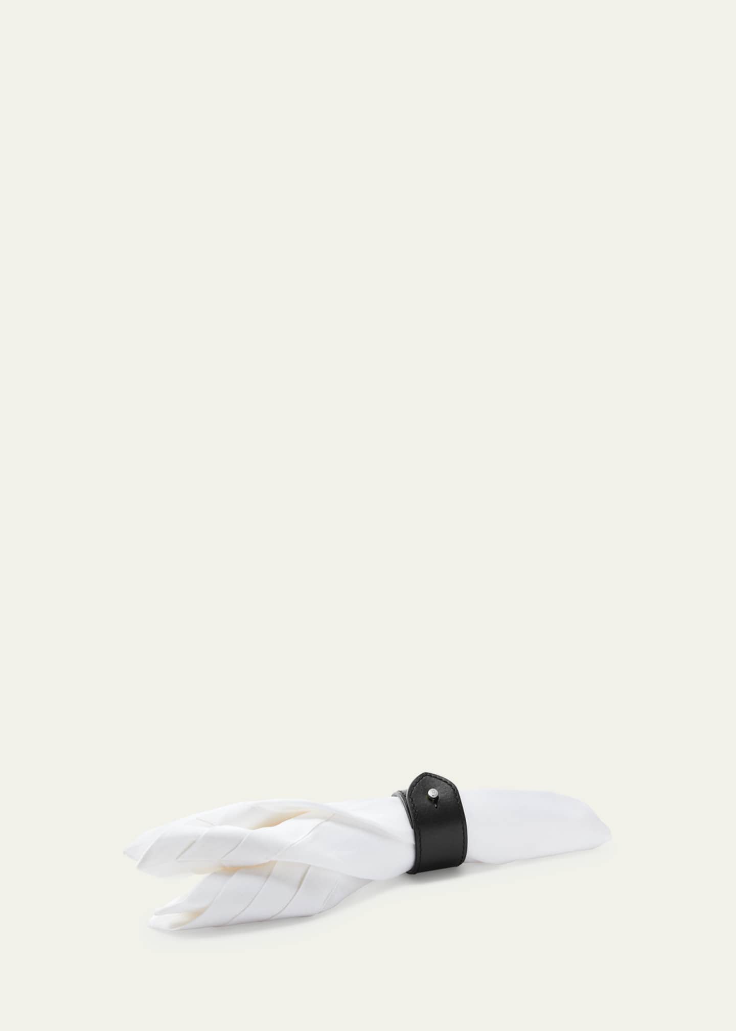 Ralph Lauren Home Wyatt Leather Napkin Rings, Set of 4 Image 2 of 2