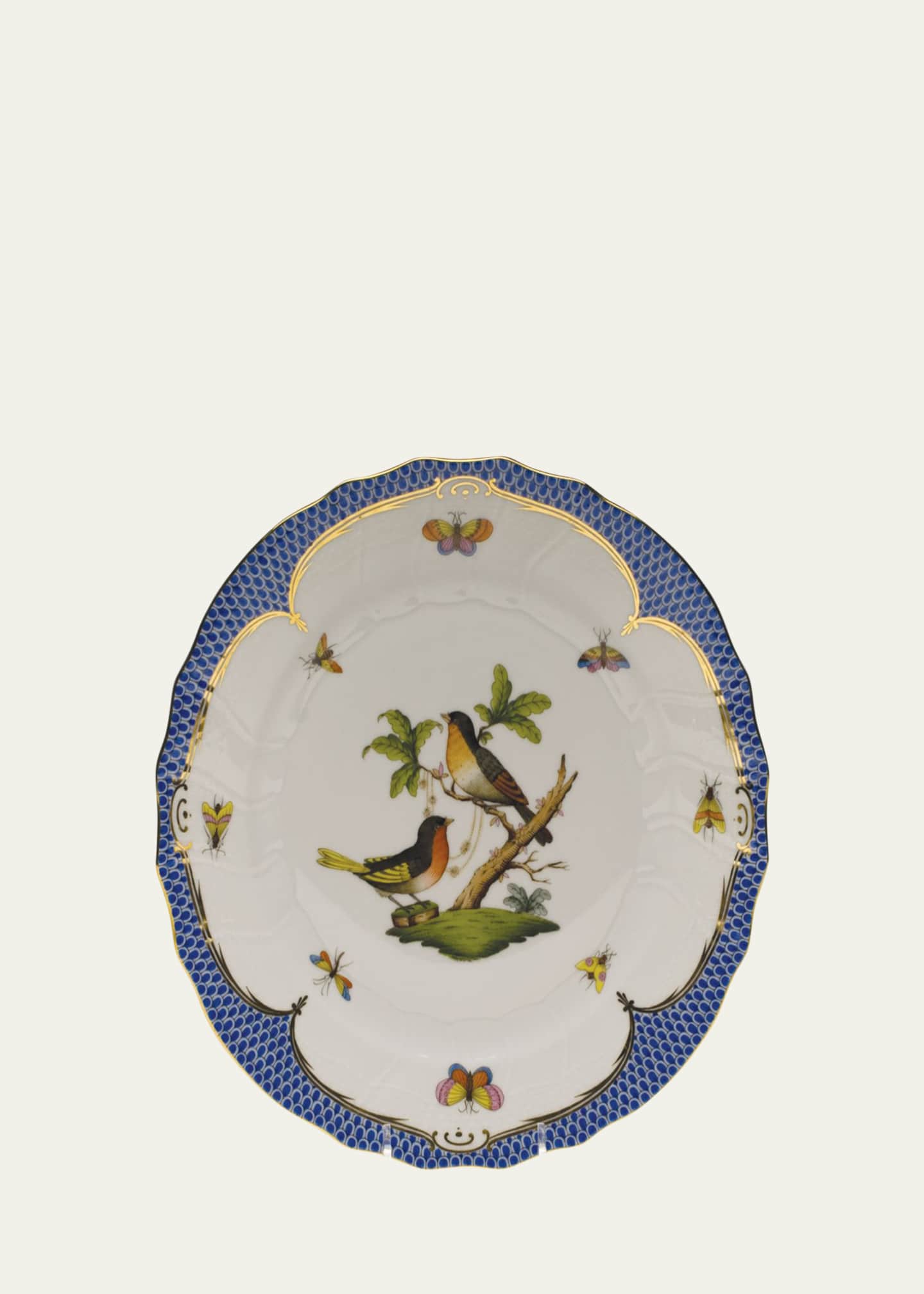 Herend Rothschild Blue Motif 08 Dinner Plate