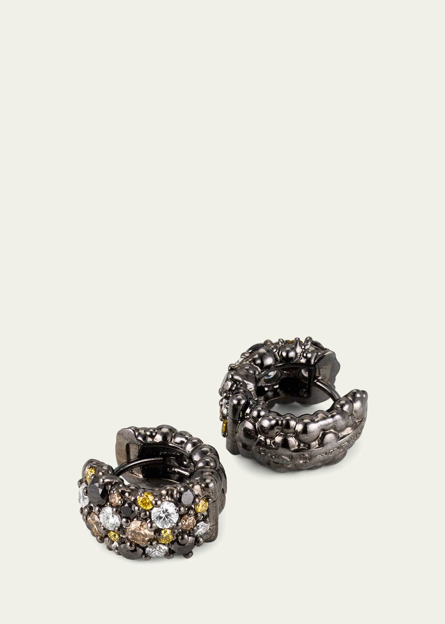 Paul Morelli Large Confetti Diamond Snap Hoop Earrings Image 3 of 4