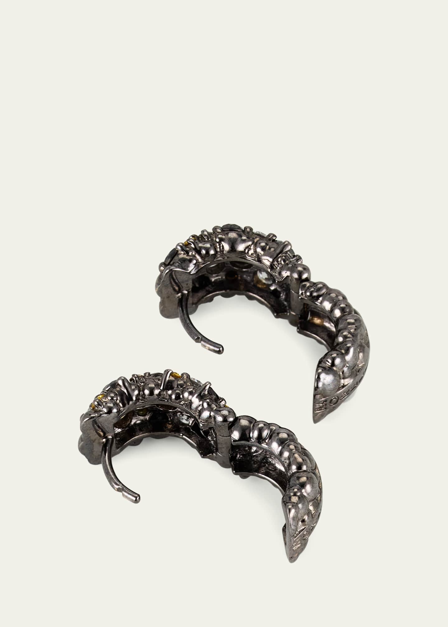 Paul Morelli Large Confetti Diamond Snap Hoop Earrings Image 4 of 4