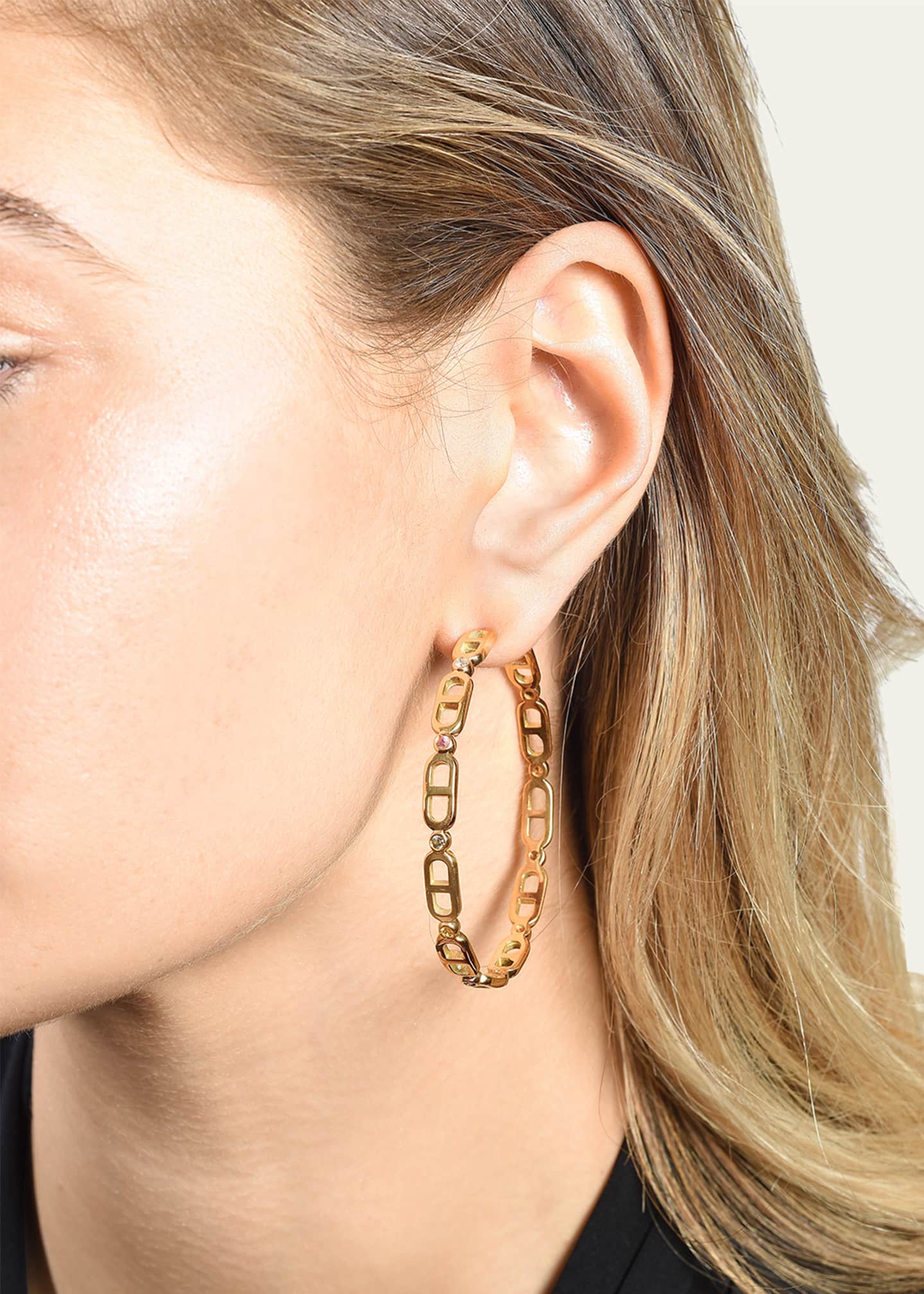 Audrey C. Jewels Cheval 18k Gold Hoop Earrings - Large - Bergdorf Goodman
