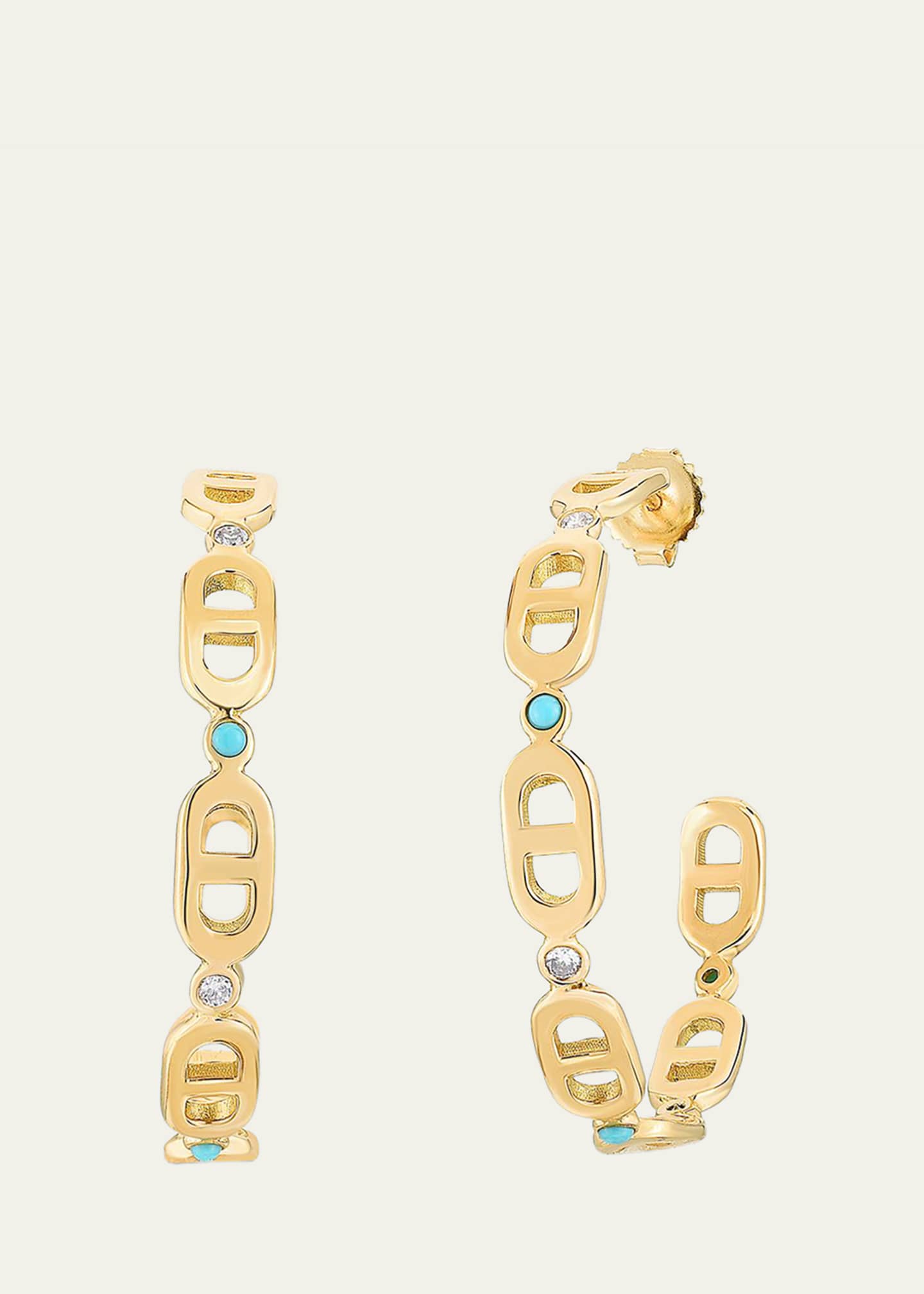 Audrey C. Jewels Cheval 18k Gold Hoop Earrings - Small - Bergdorf Goodman