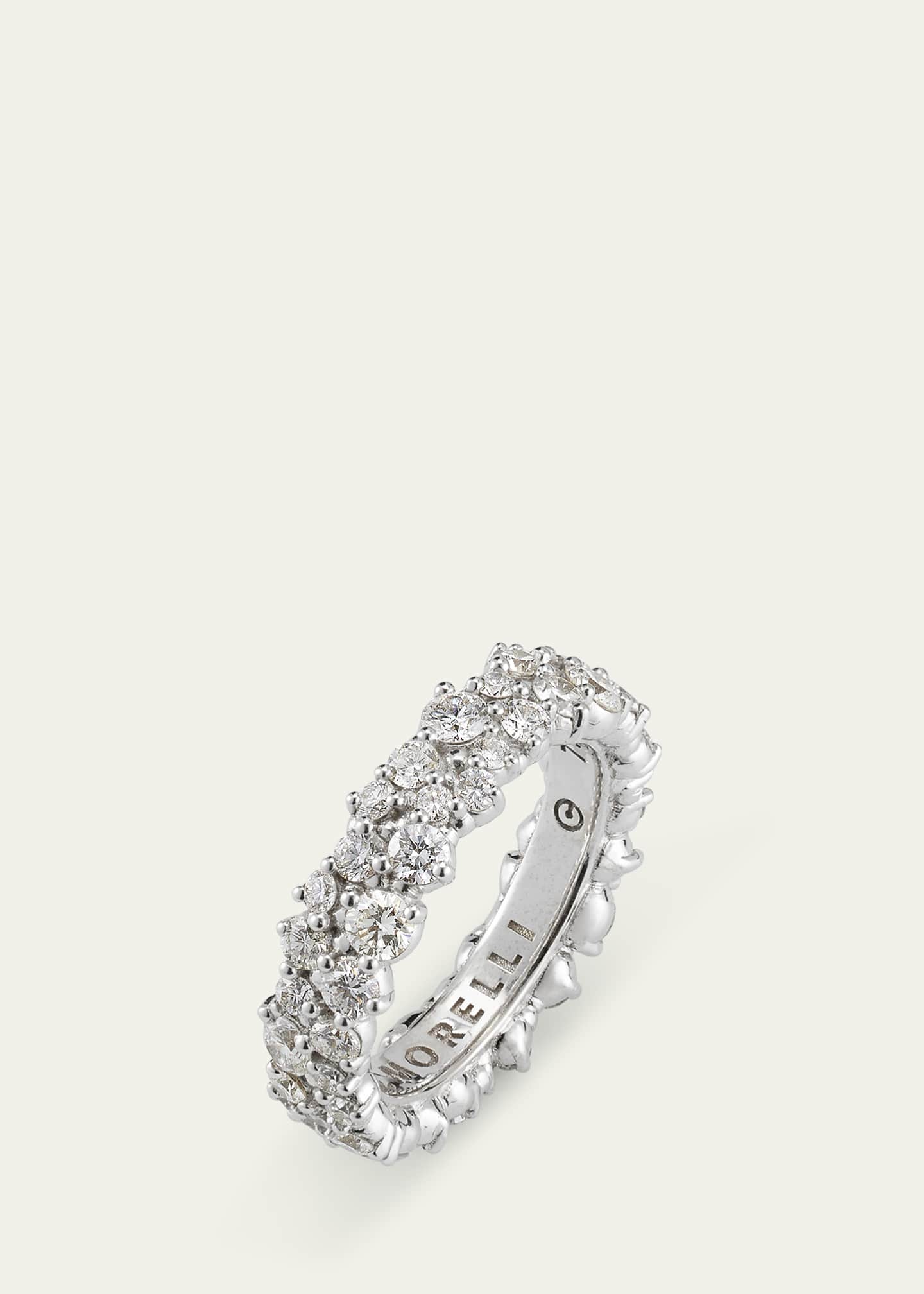 Paul Morelli 6mm Confetti Diamond Band Ring in 18K White Gold, Size 6.5 ...