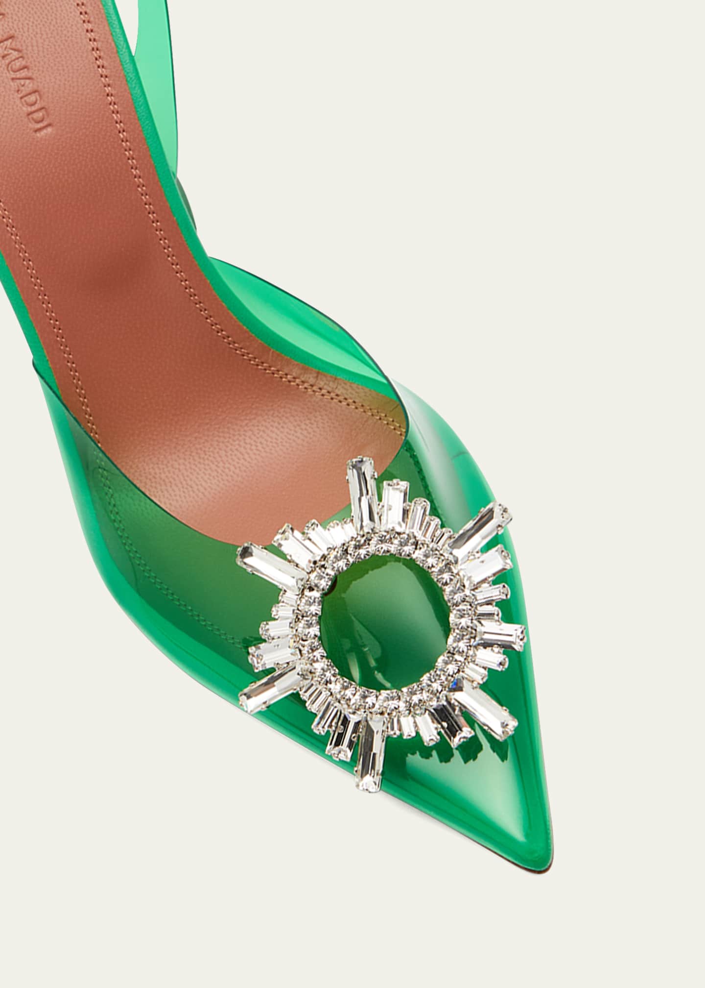 Begum glass slingback pump amina muaddi best sale
