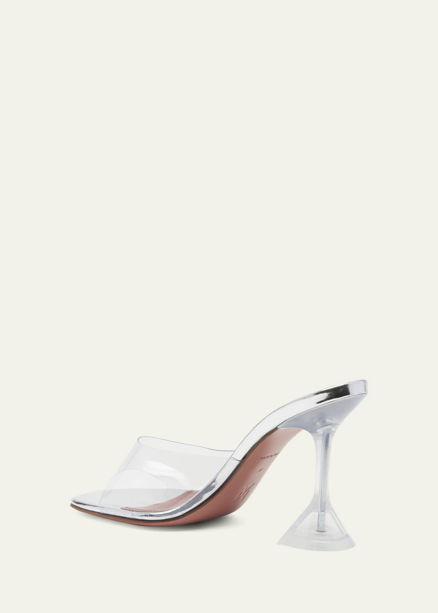 Amina Muaddi Lupita Glass Slide Sandals Image 4 of 5