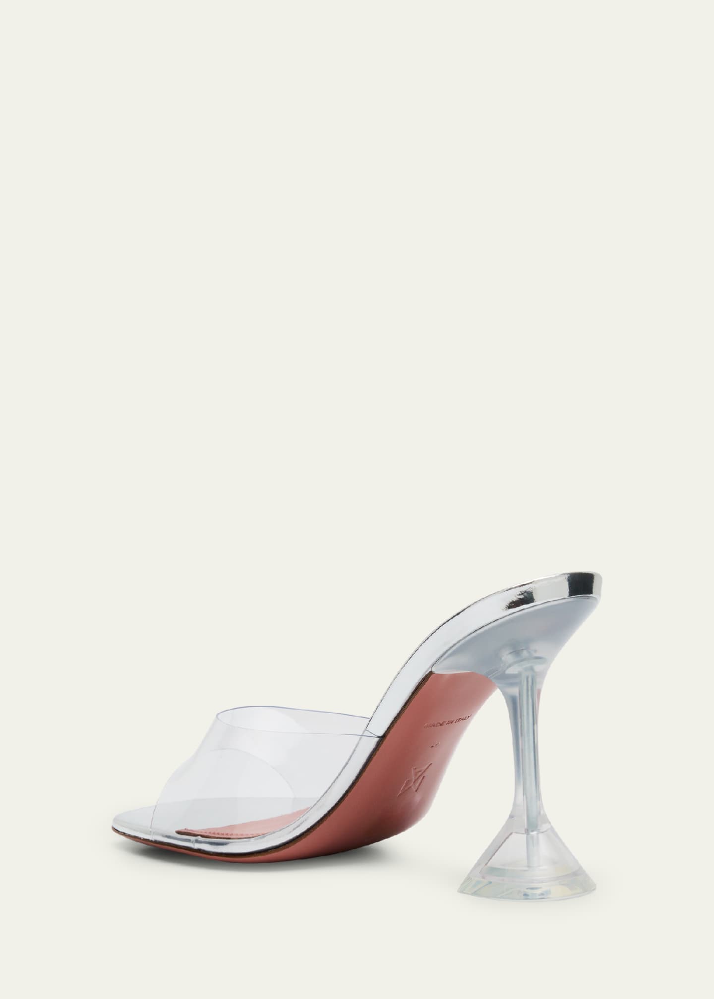Glass discount slide heels