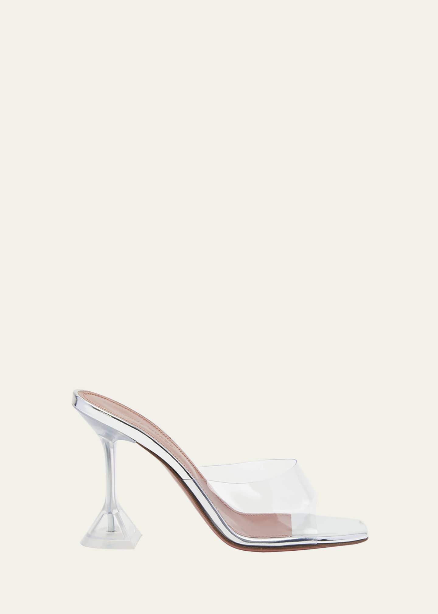 Amina Muaddi Lupita Glass Slide Sandals Image 1 of 5