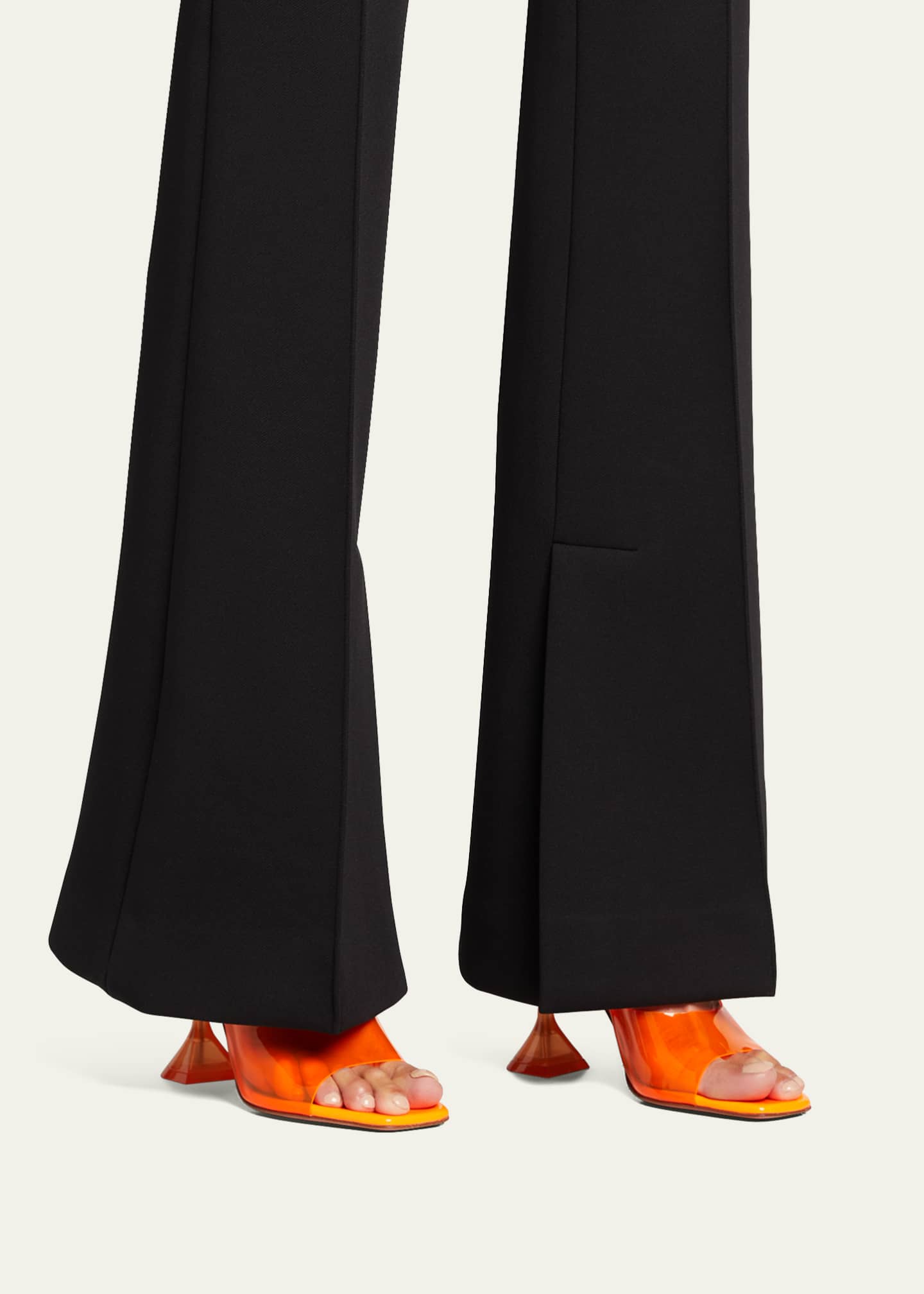 Amina Muaddi Lupita Glass Slide Sandals Bergdorf Goodman