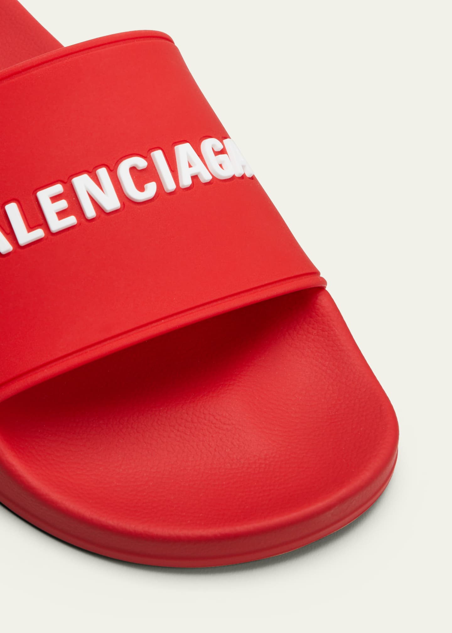 Balenciaga Men s Logo Pool Slide Sandals Bergdorf Goodman