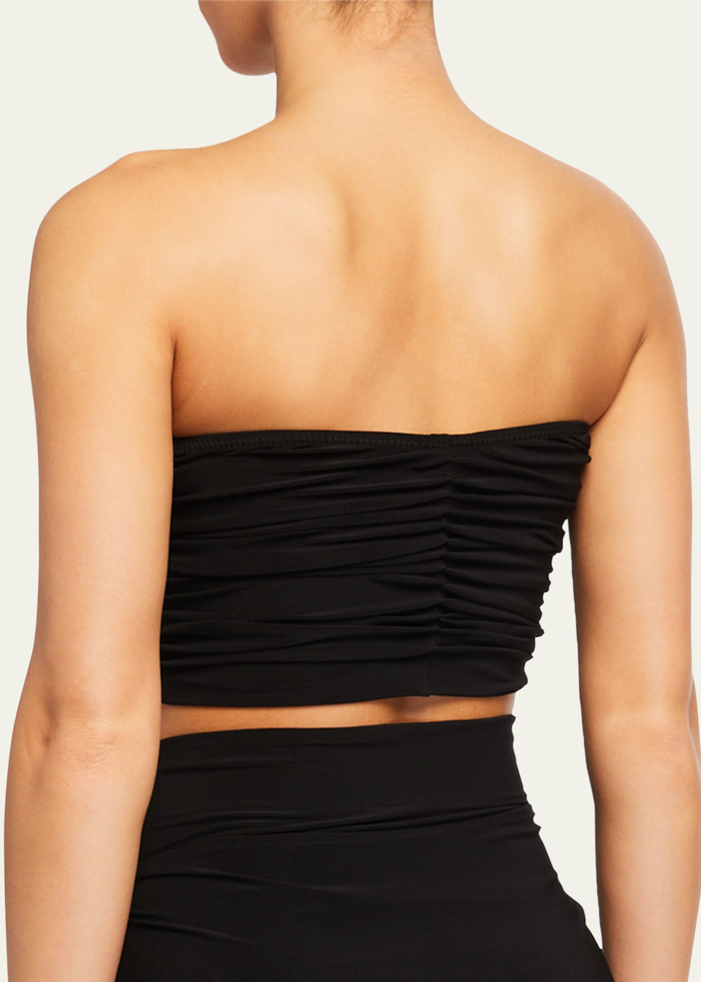 Cropped Slinky Bra Bikini Top - Thumbnail 3