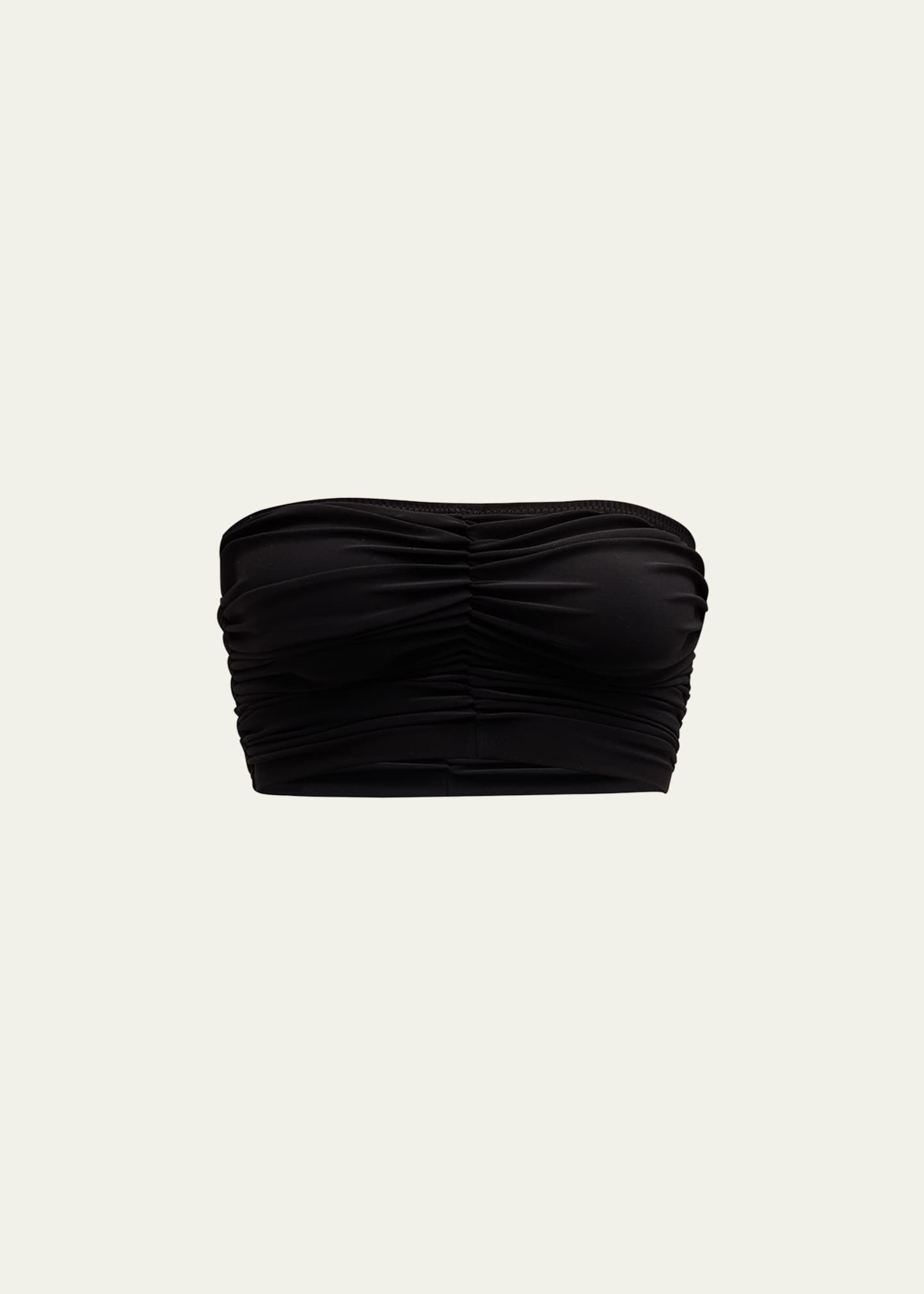Cropped Slinky Bra Bikini Top - Thumbnail 1
