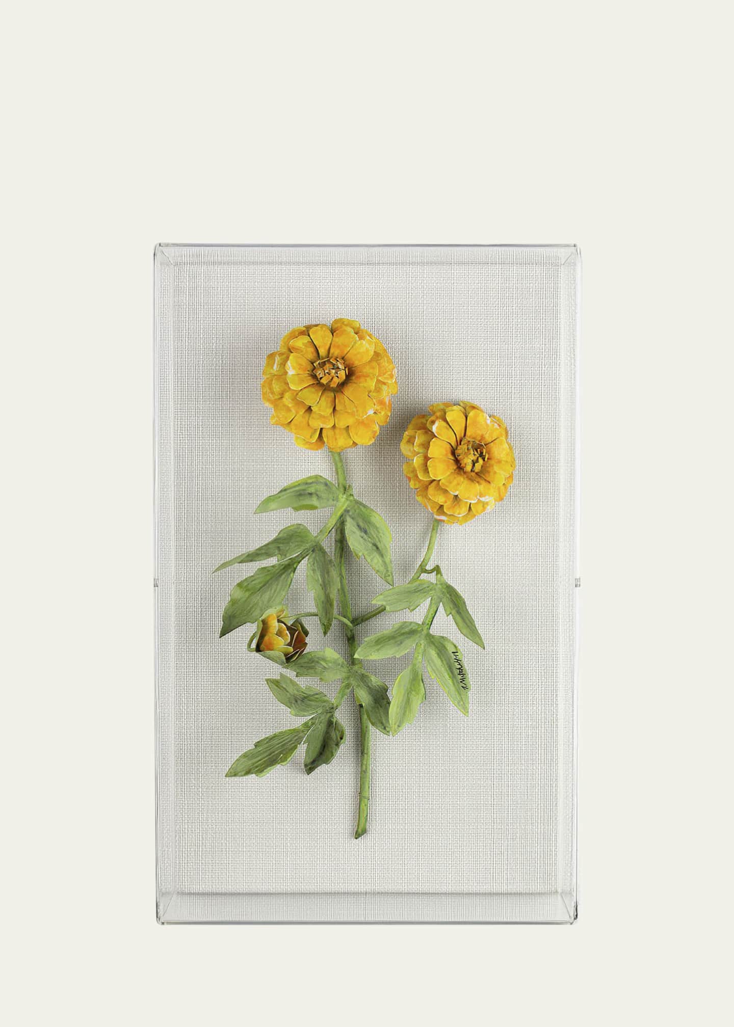 Tommy Mitchell Marigold October Birth Flower Wall Art