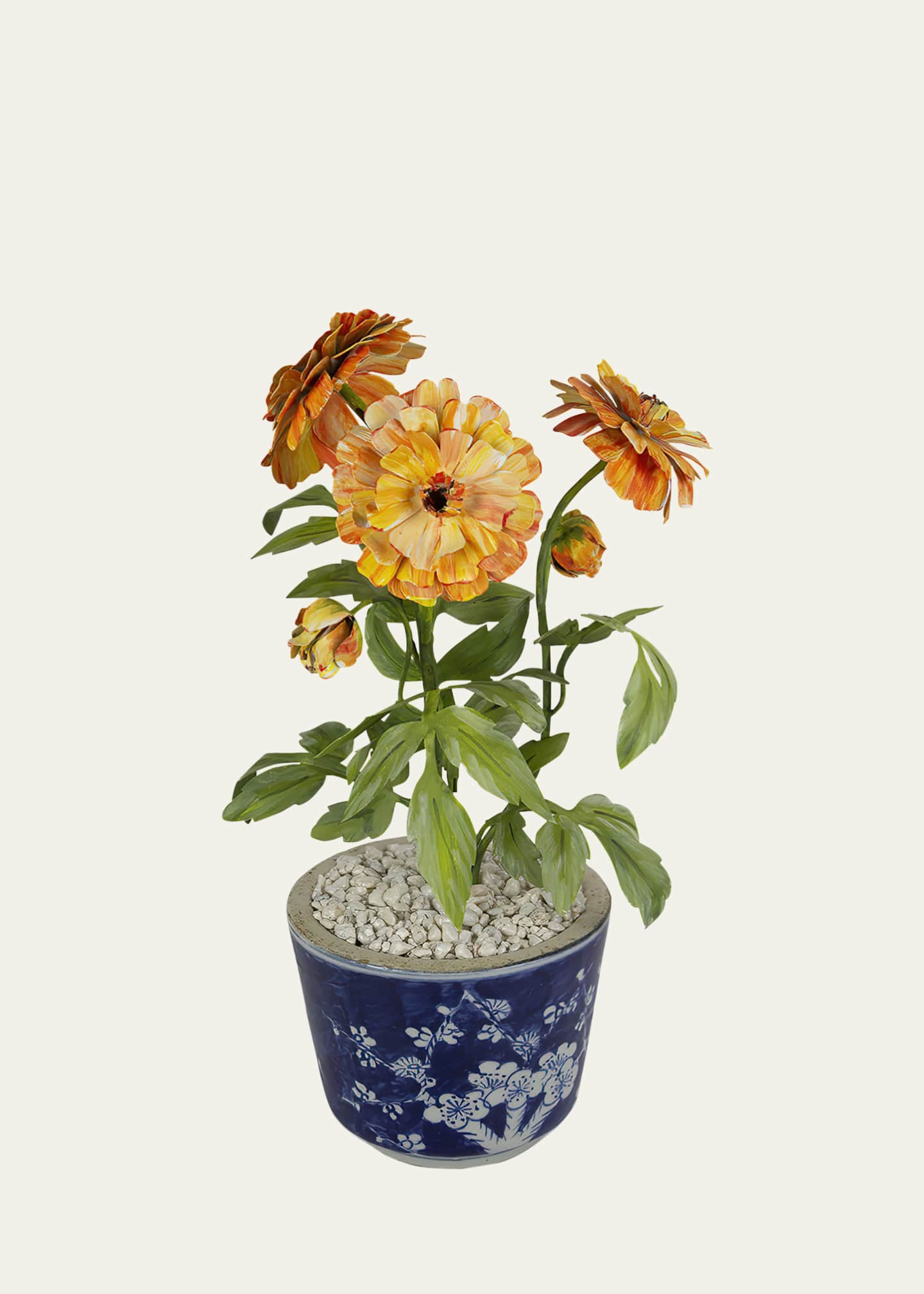 Tommy Mitchell Sweet Pea April Birth Flower in White Terracotta Pot