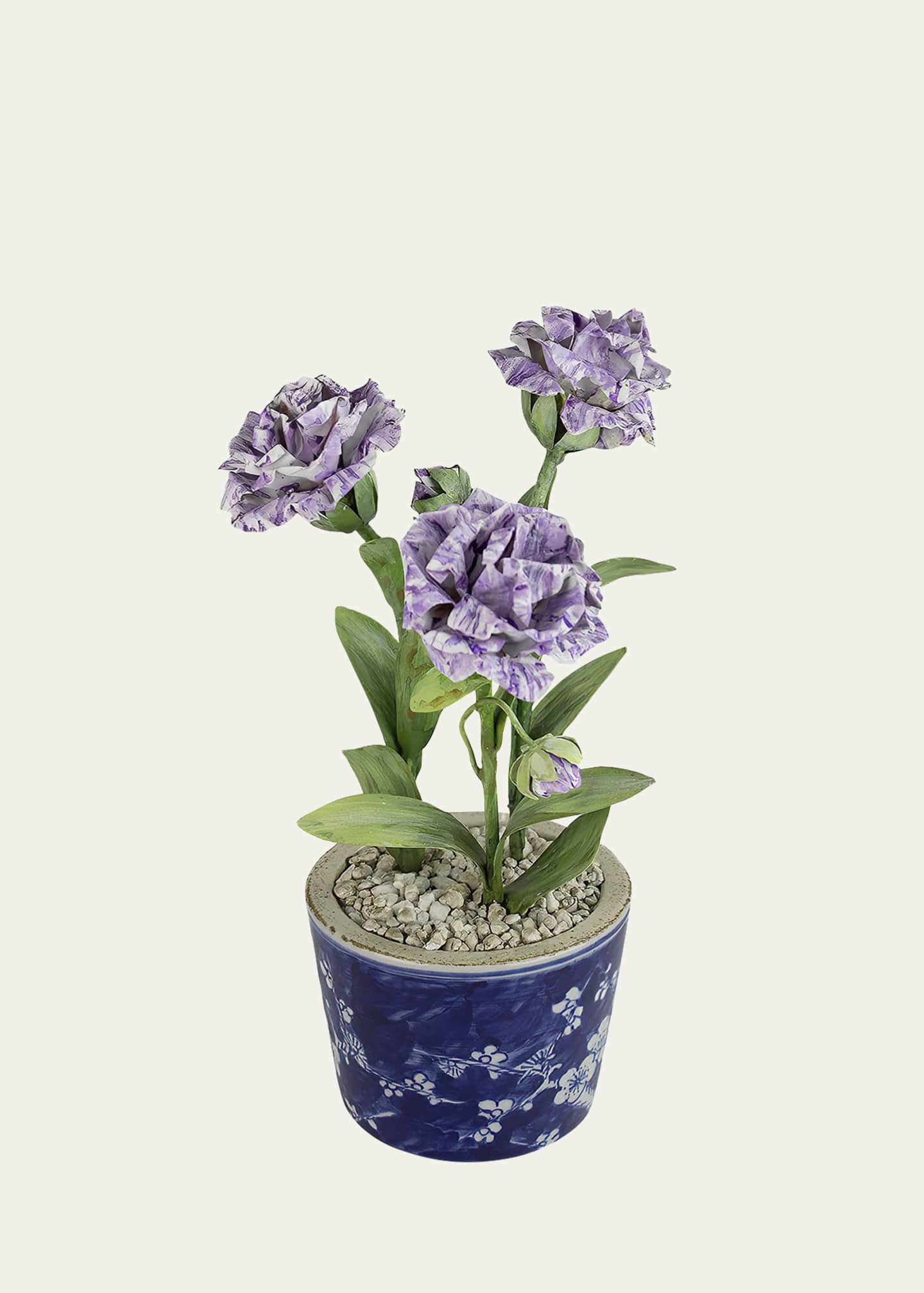 Tommy Mitchell Carnation January Birth Flower in Ceramic Pot