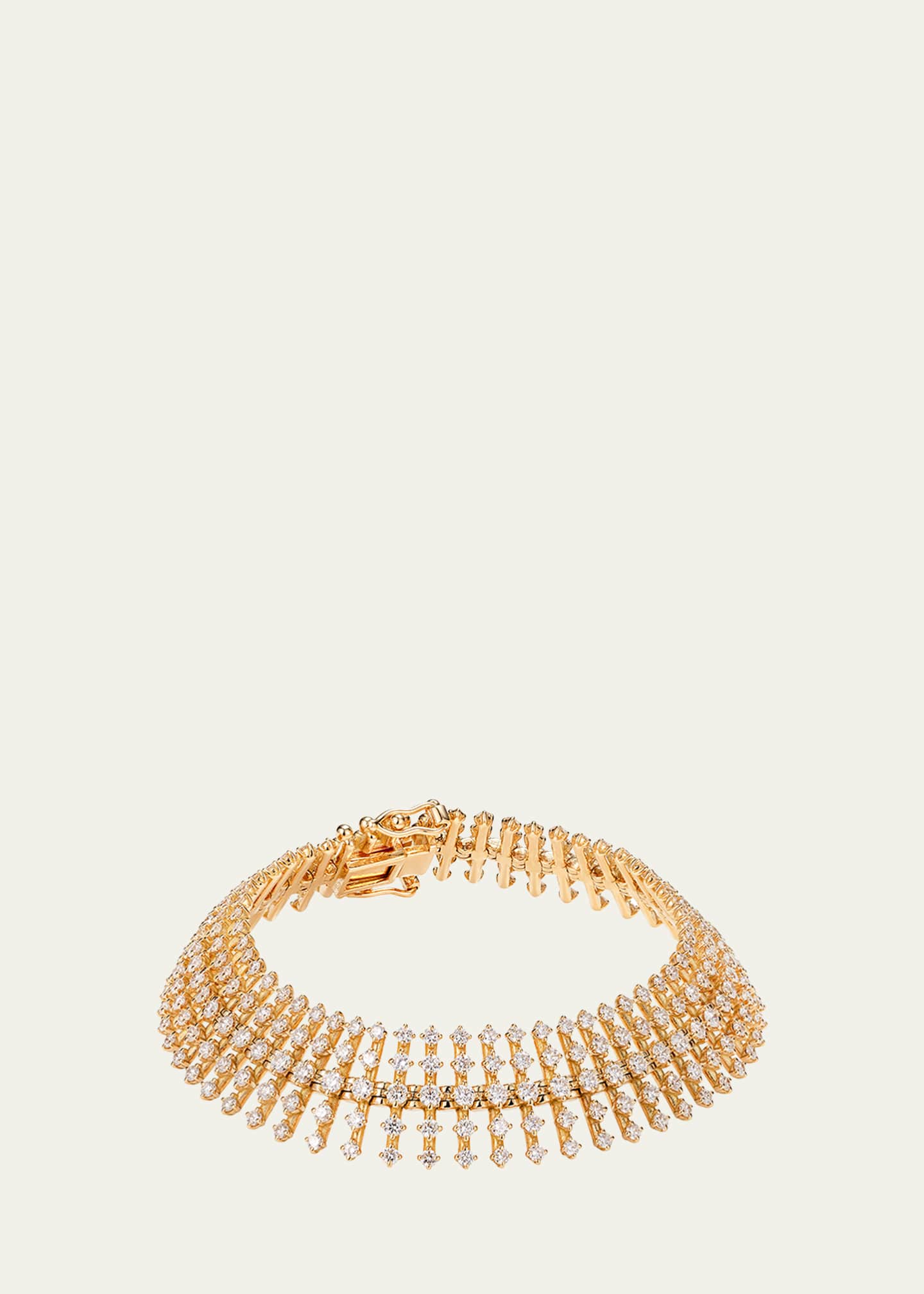 Fernando Jorge Disco Small Bracelet in Yellow Gold and Diamonds Image 2 of 2