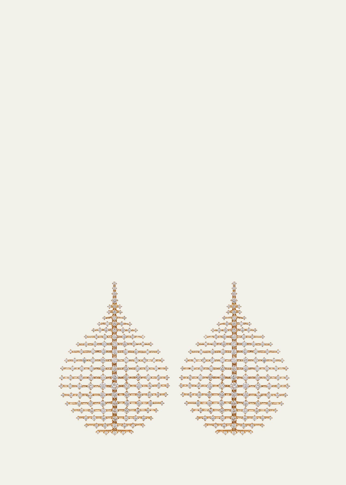 Fernando Jorge Medium Plus Disco Earrings in Yellow Gold and Diamonds Image 1 of 2