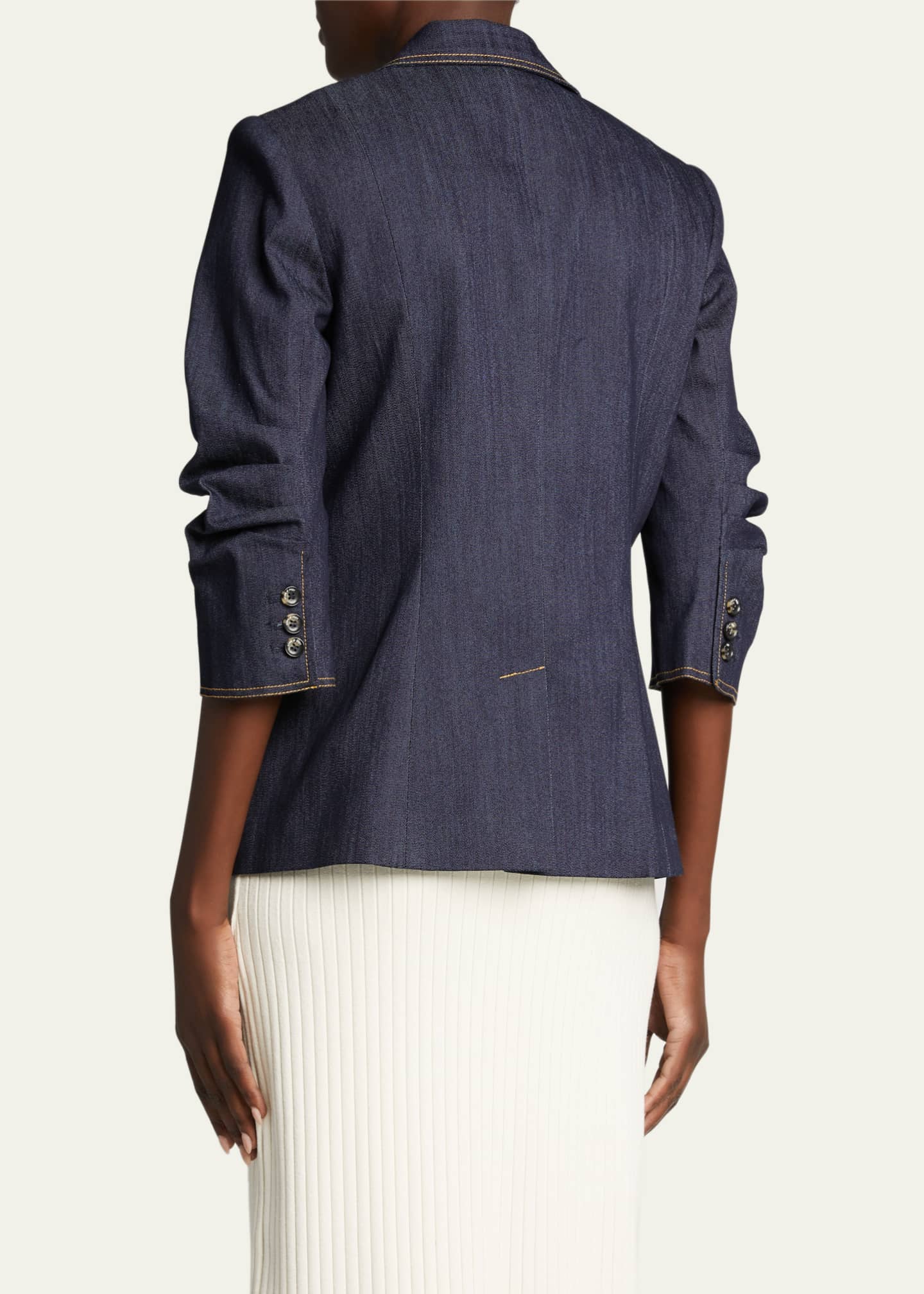 Cinq a Sept Khloe Denim Blazer Image 3 of 5