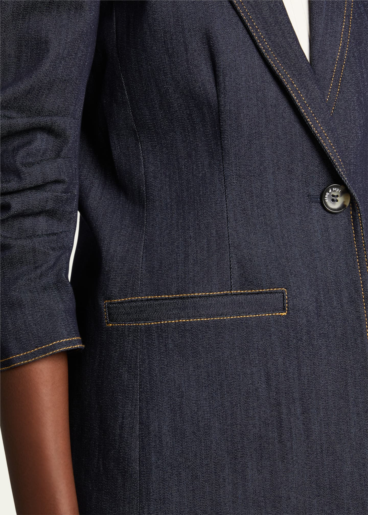 Cinq a Sept Khloe Denim Blazer Image 5 of 5