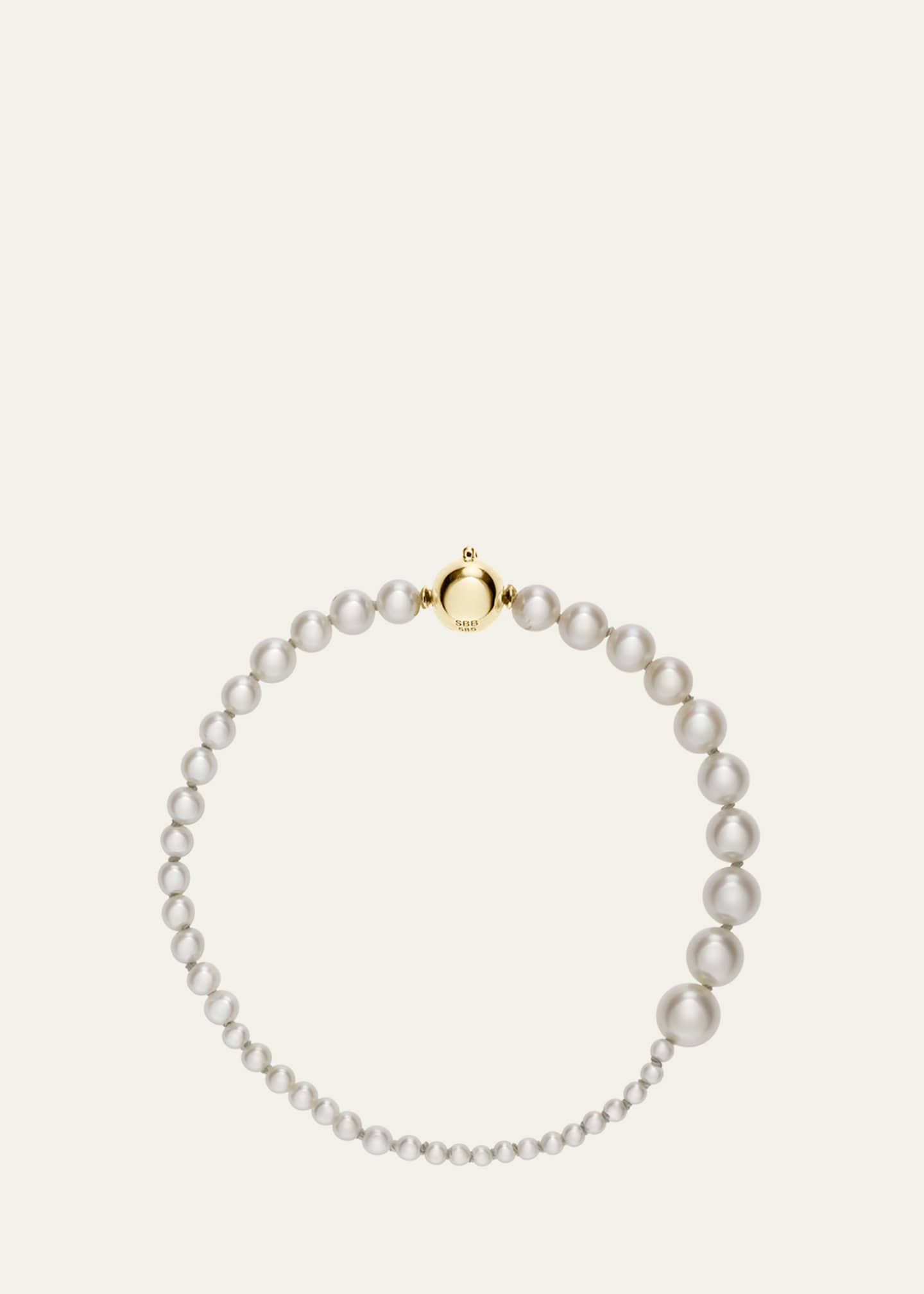 Sophie Bille Brahe Petit Peggy Graduated Freshwater Pearl Bracelet Image 1 of 2