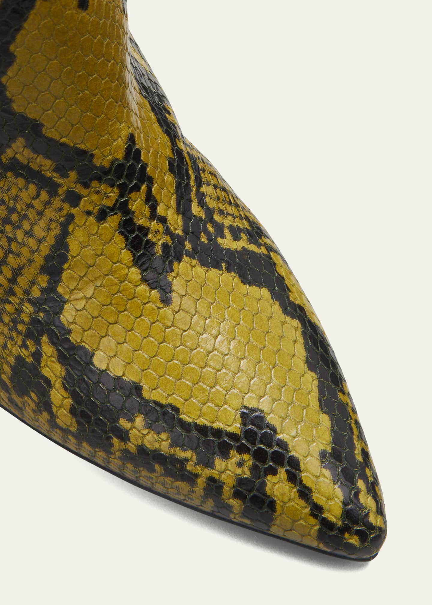 Paris Texas 100mm Python Print Boots - Bergdorf Goodman