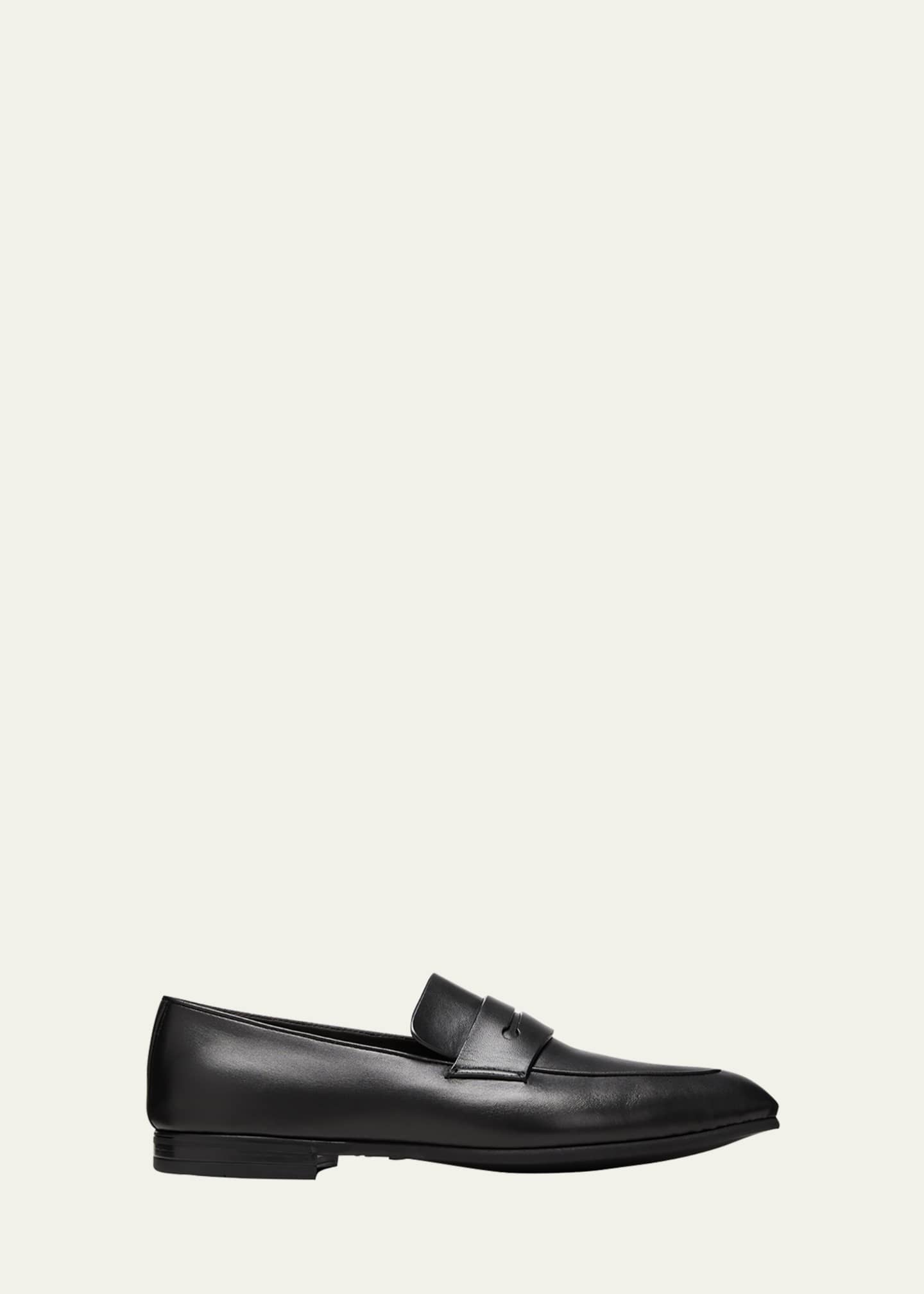 ZEGNA Men's Lasola Leather Penny Loafers - Bergdorf Goodman