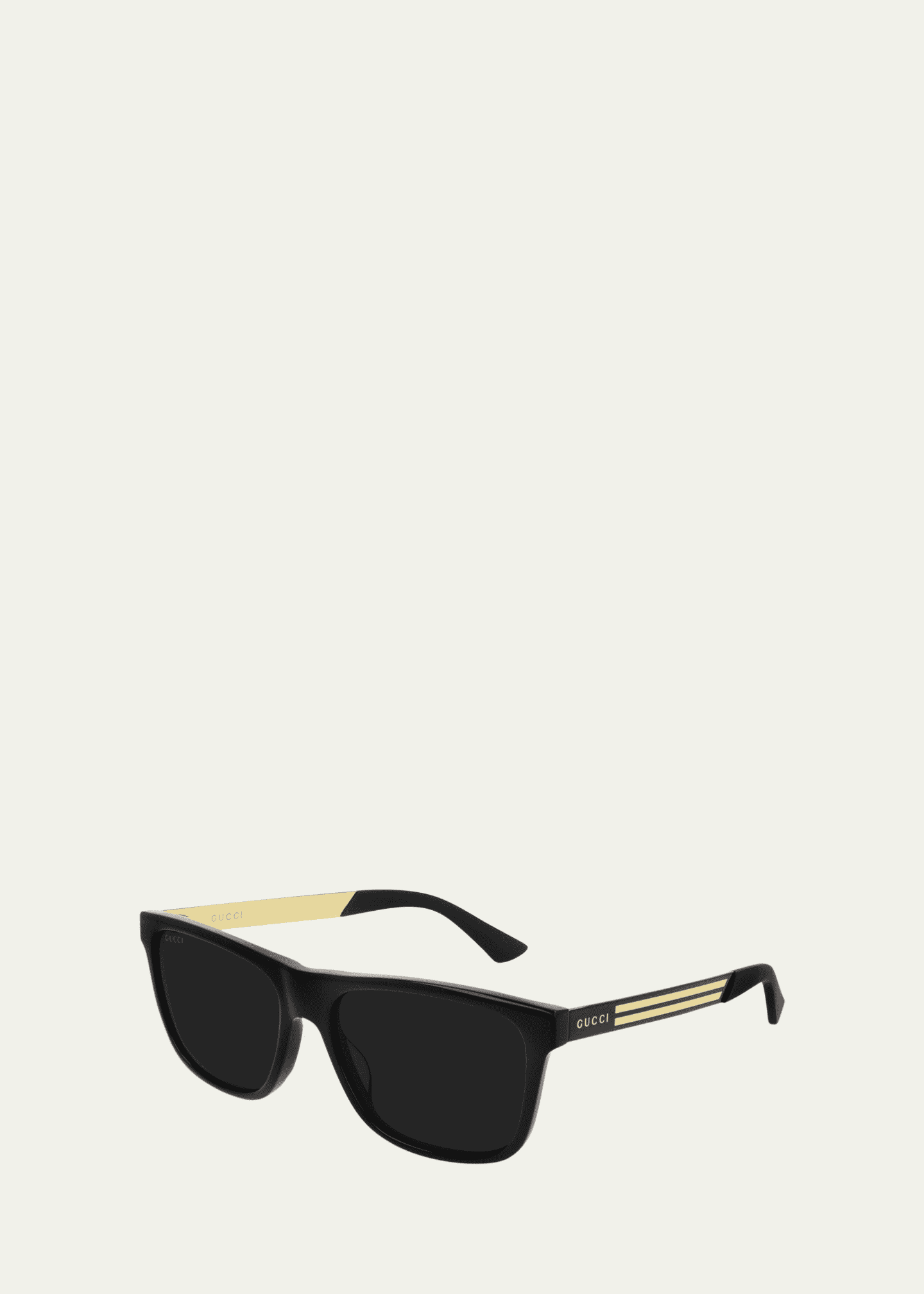 Gucci Off-white Rectangular Sunglasses for Men