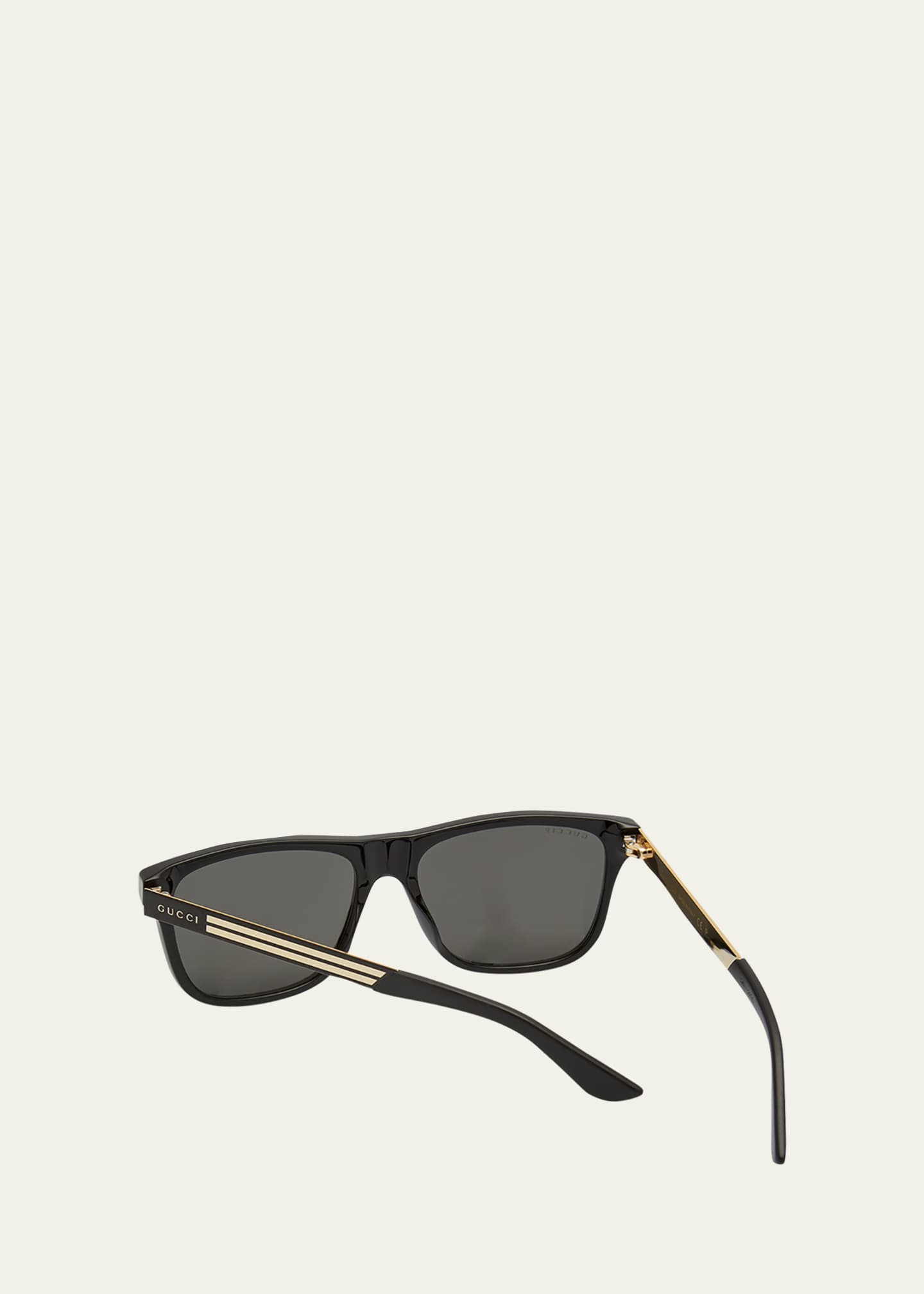 Gucci Men's Square Acetate Logo Sunglasses - Bergdorf Goodman