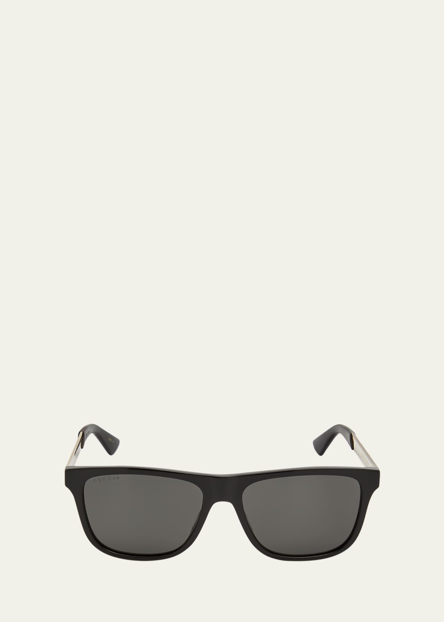 Gucci Off-white Rectangular Sunglasses for Men