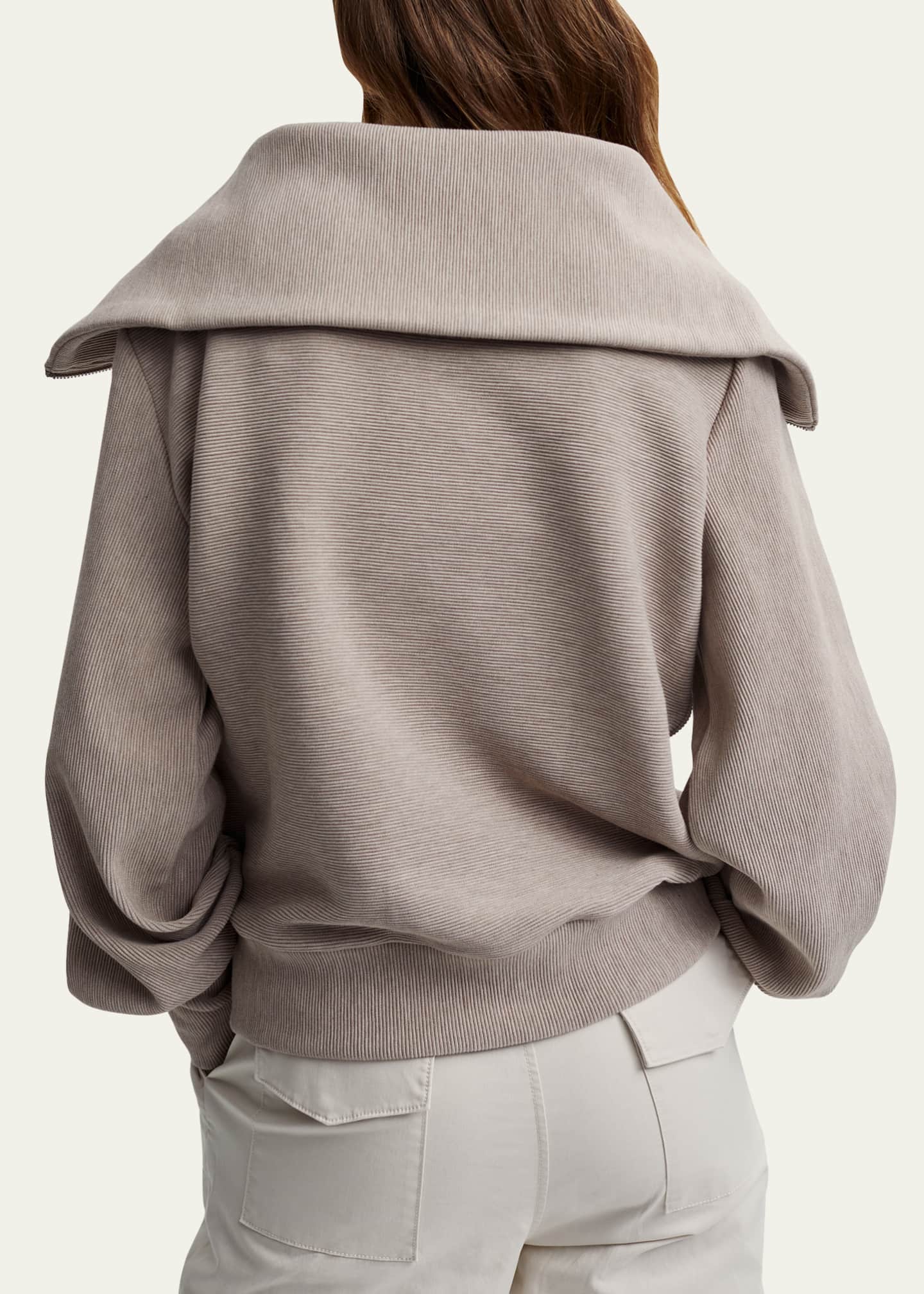 Vine Oversized 1/2-Zip Pullover Sweatshirt - Thumbnail 3