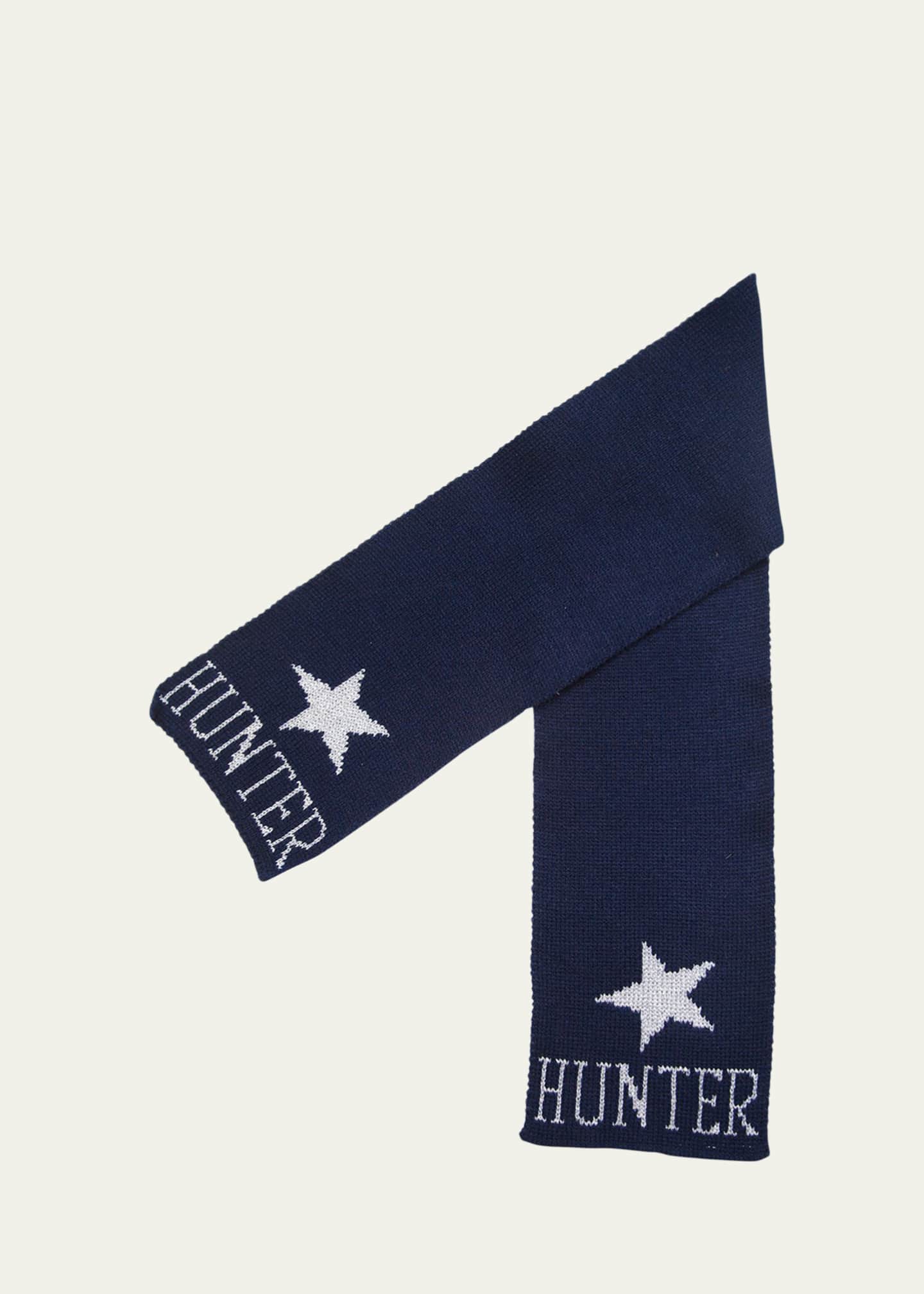 Butterscotch Blankees Kid's Metallic Single Star Scarf, Personalized