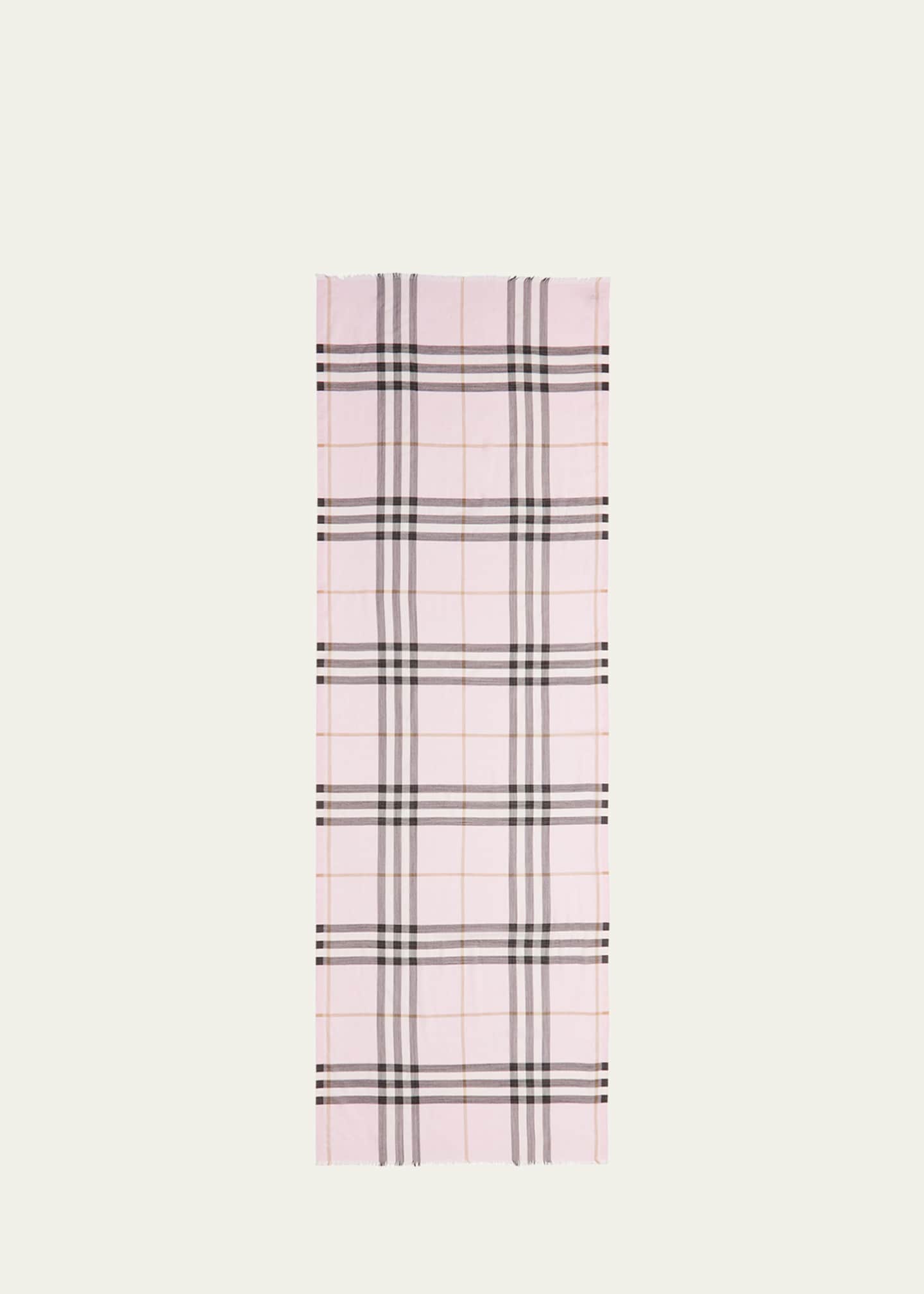 Burberry Giant Check Gauze Scarf Image 3 of 5