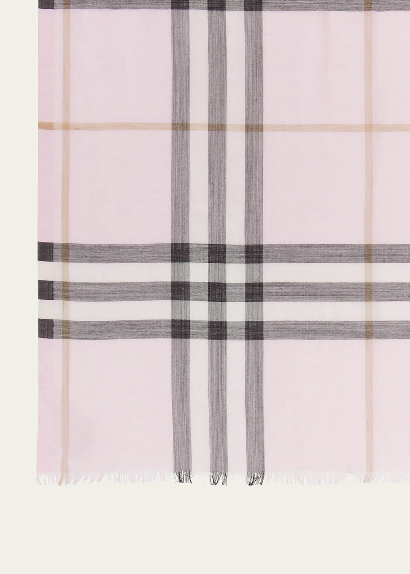 Burberry Giant Check Gauze Scarf Image 5 of 5