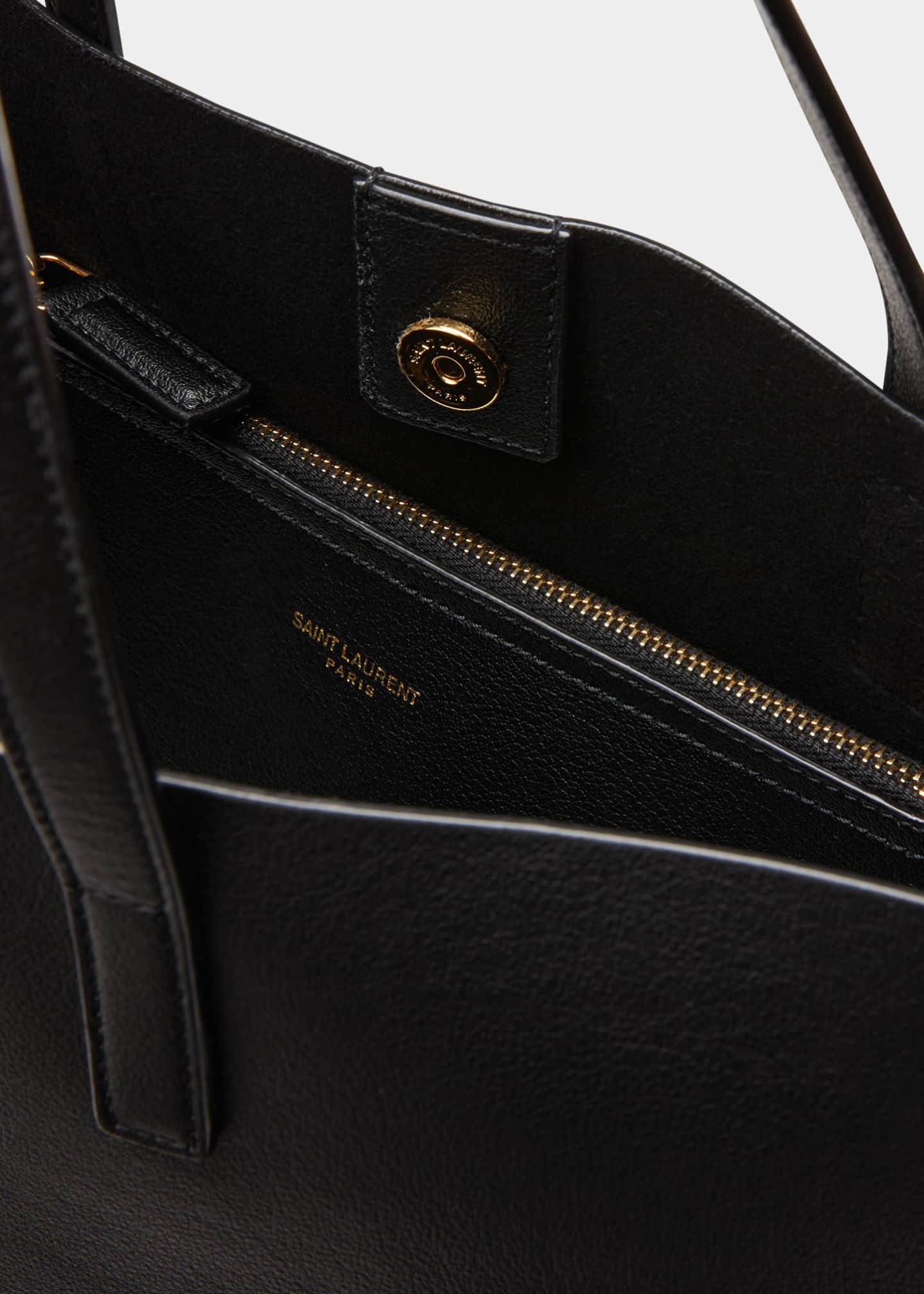 Saint Laurent Shopping North- South Toy Tote Bag in Smooth Leather Image 4 of 5