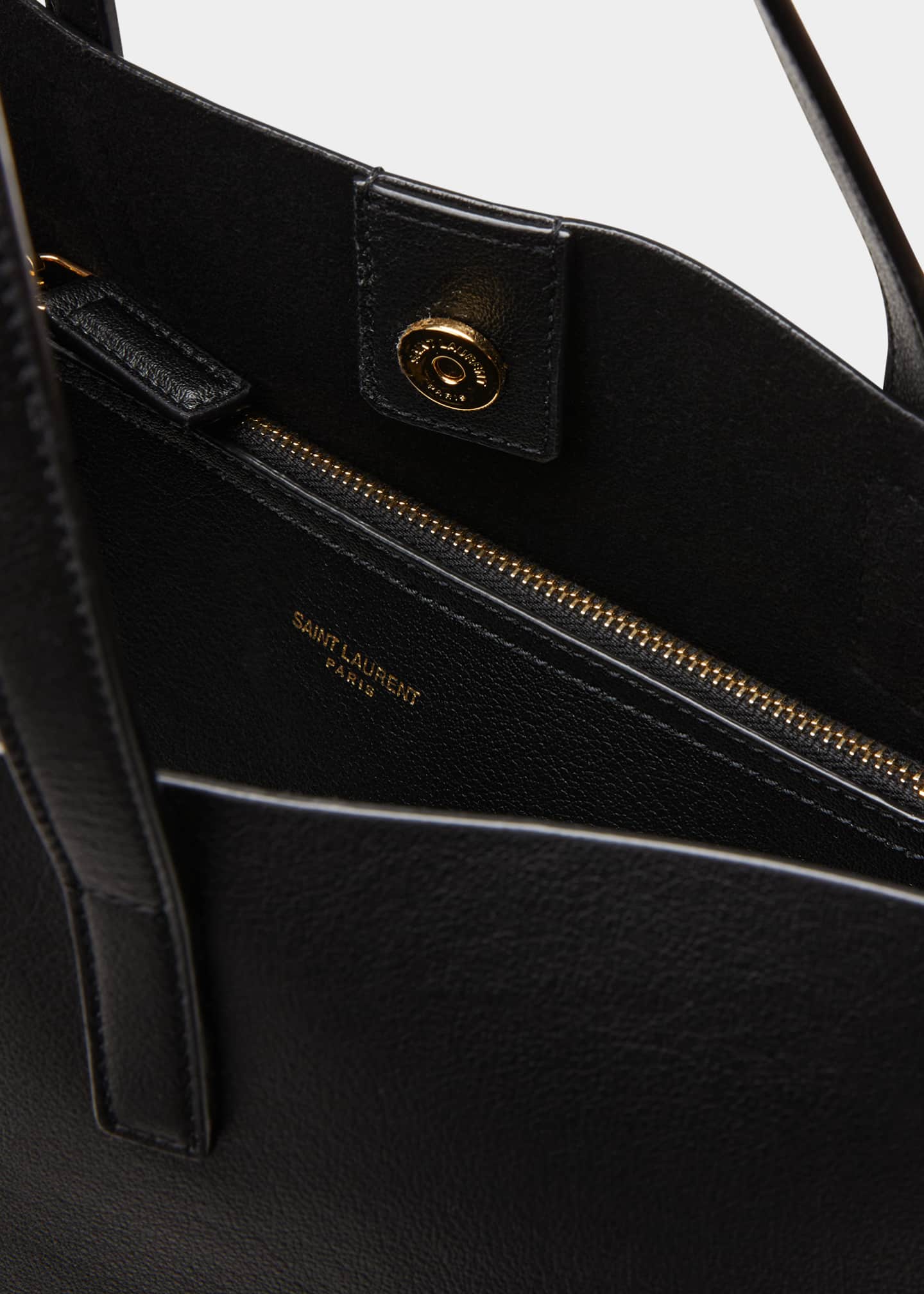 Saint laurent toy leather tote bag with shoulder strap hot sale