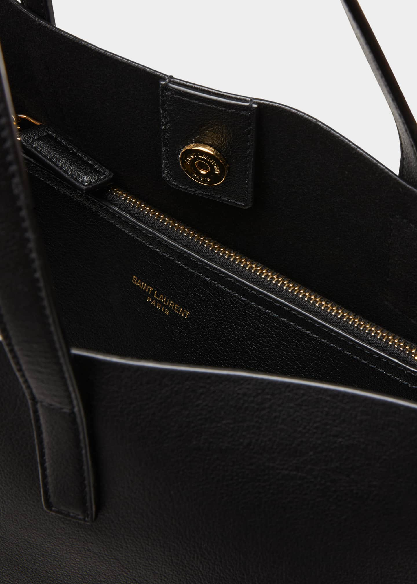 Saint Laurent YSL Leather Shopper Tote Bag - Bergdorf Goodman