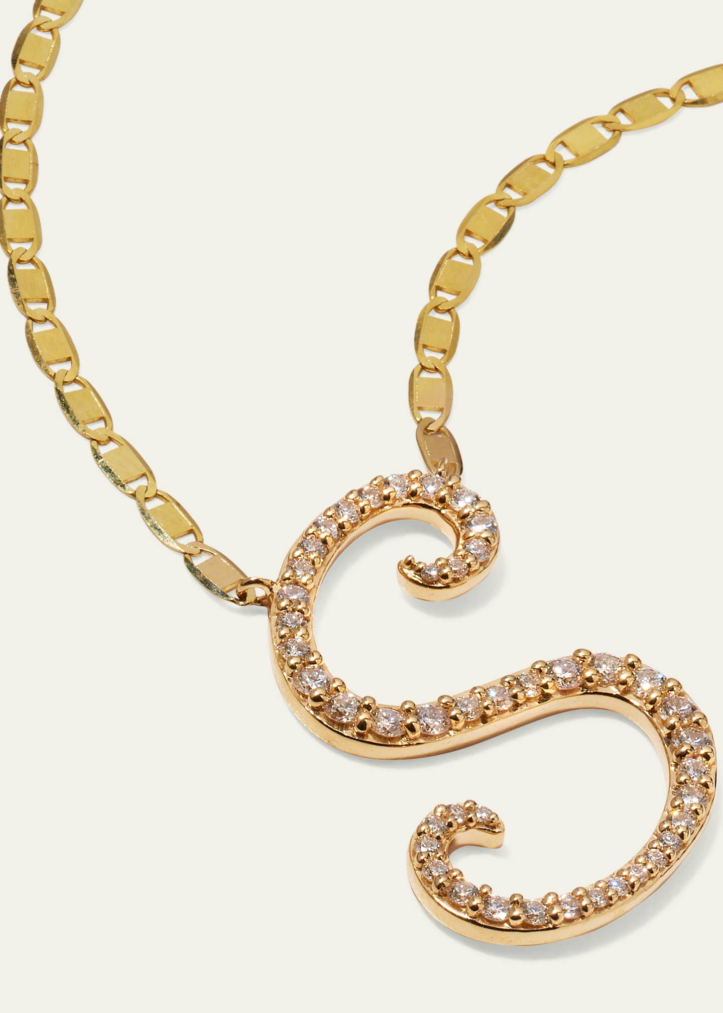 Lana 14k Malibu Diamond Initial Necklace