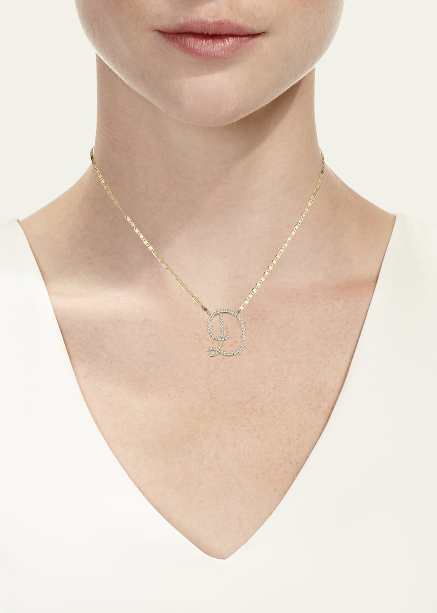 Lana initial necklace outlet