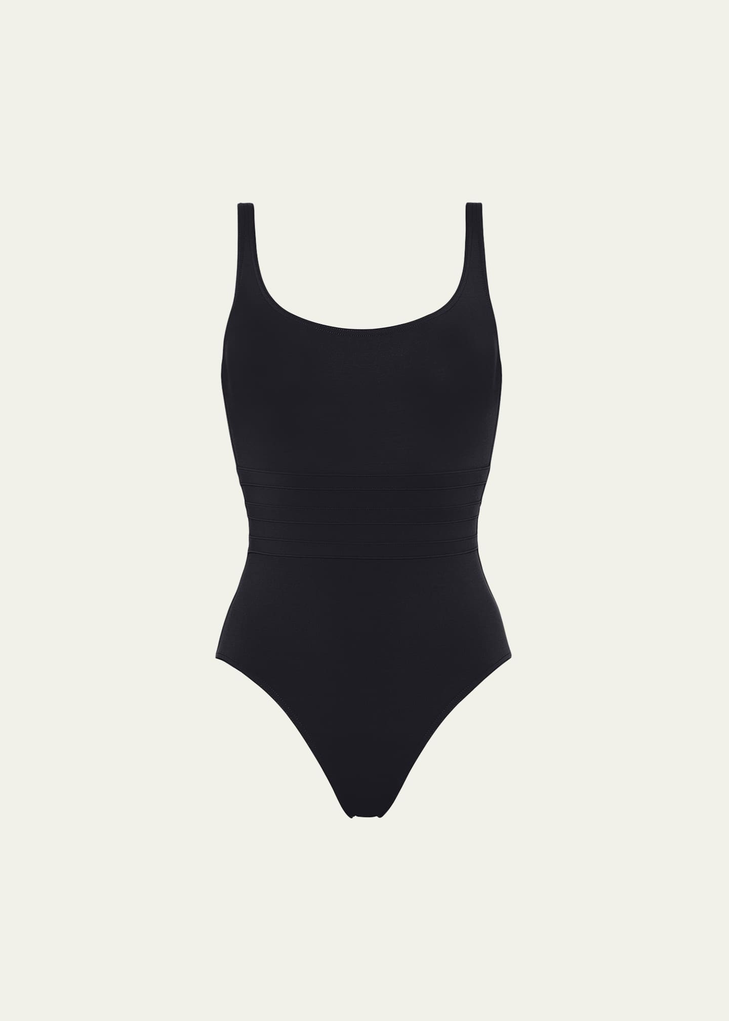 Eres Asia Scoop-Neck One-Piece Swimsuit with Waistband Detail ...