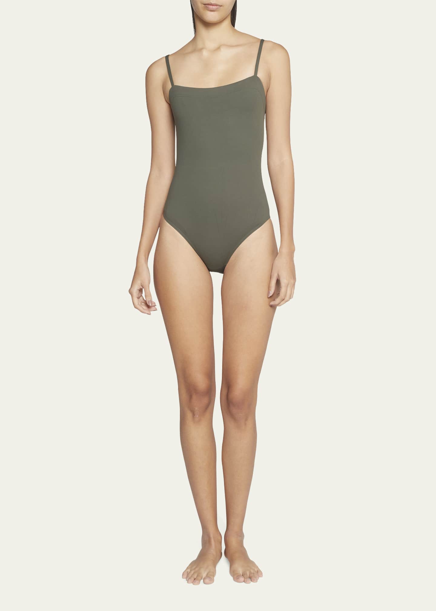 Eres Aquarelle OnePiece Swimsuit with Thin Straps Bergdorf Goodman