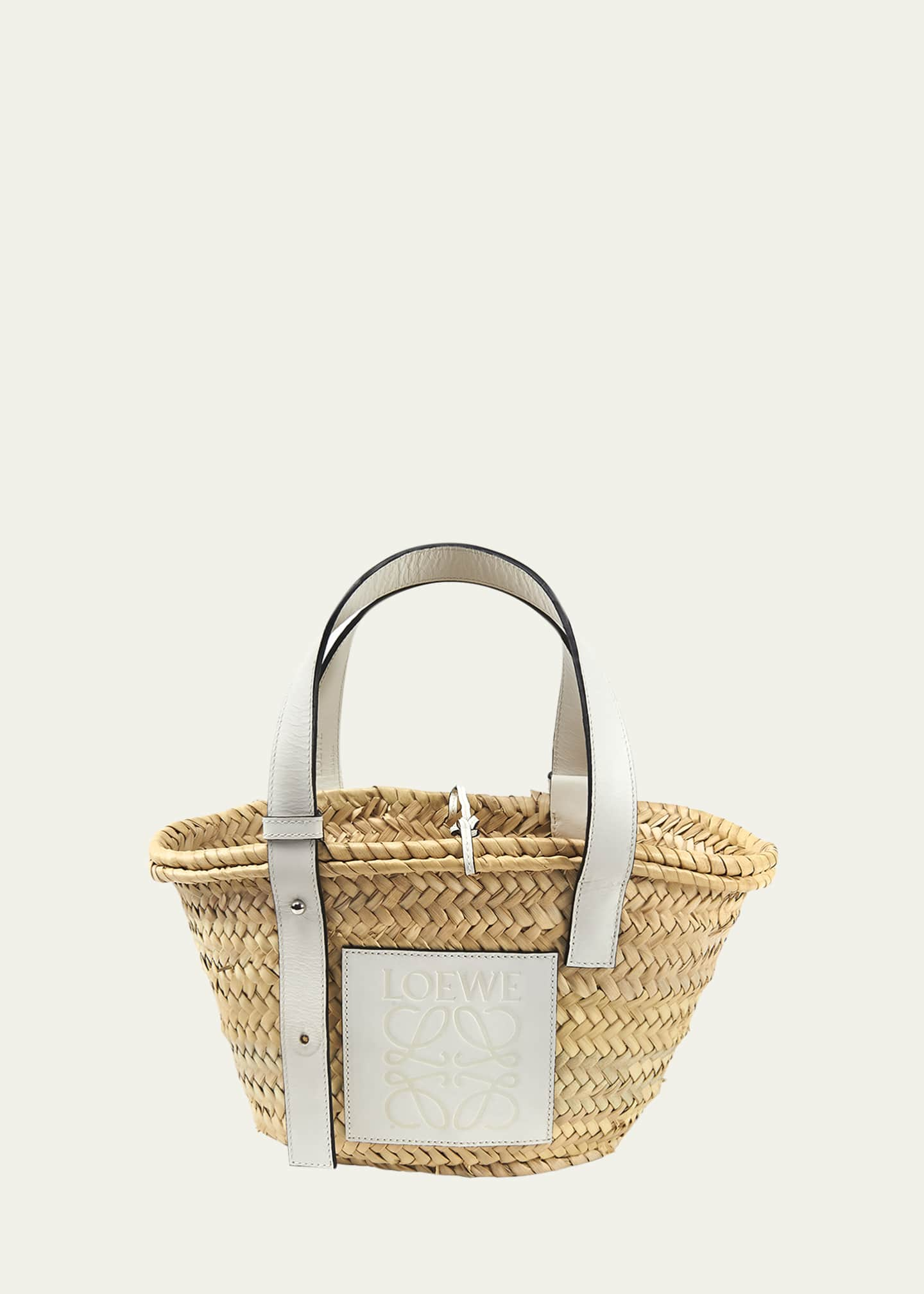 Loewe x Paula's Ibiza Woven Palm Basket Tote Bag