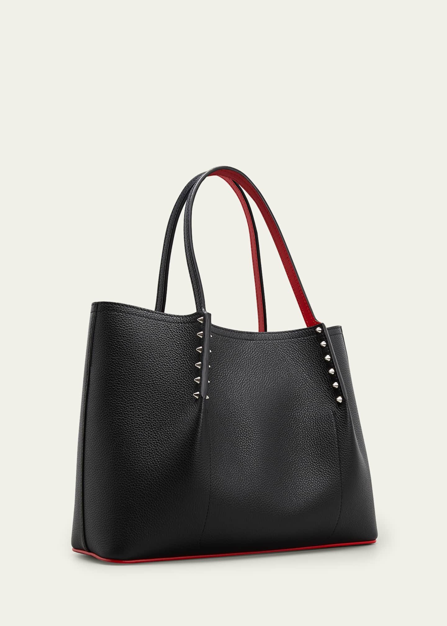 Christian Louboutin Cabarock Small Spike Red Sole Tote Bag - Bergdorf ...