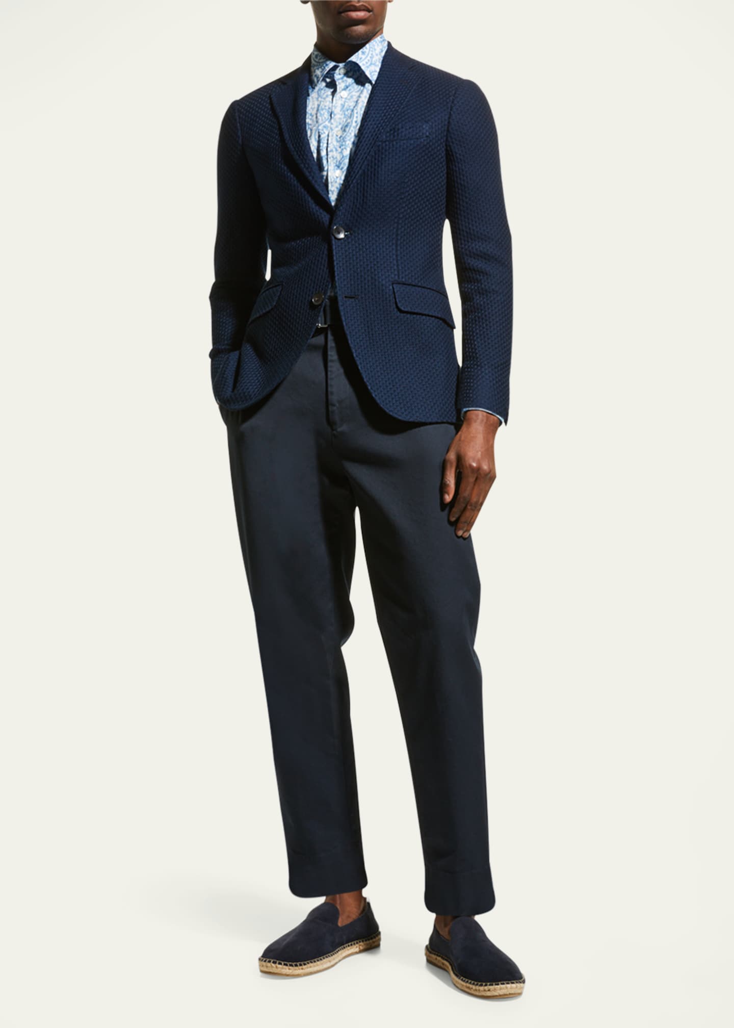 Etro Men's Basic Knit Blazer Image 2 of 5