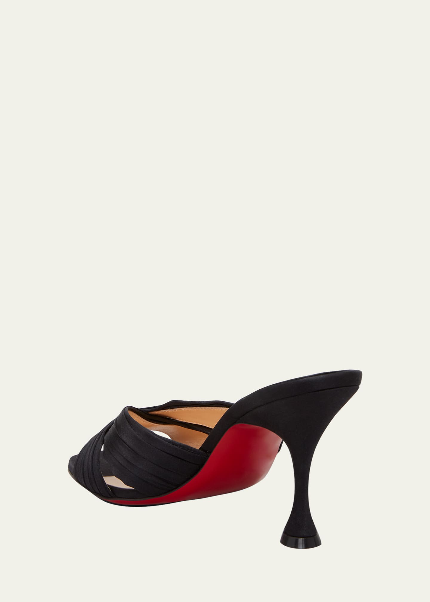Christian Louboutin Nicol is Back Red Sole Slide High Heel Sandals Bergdorf Goodman